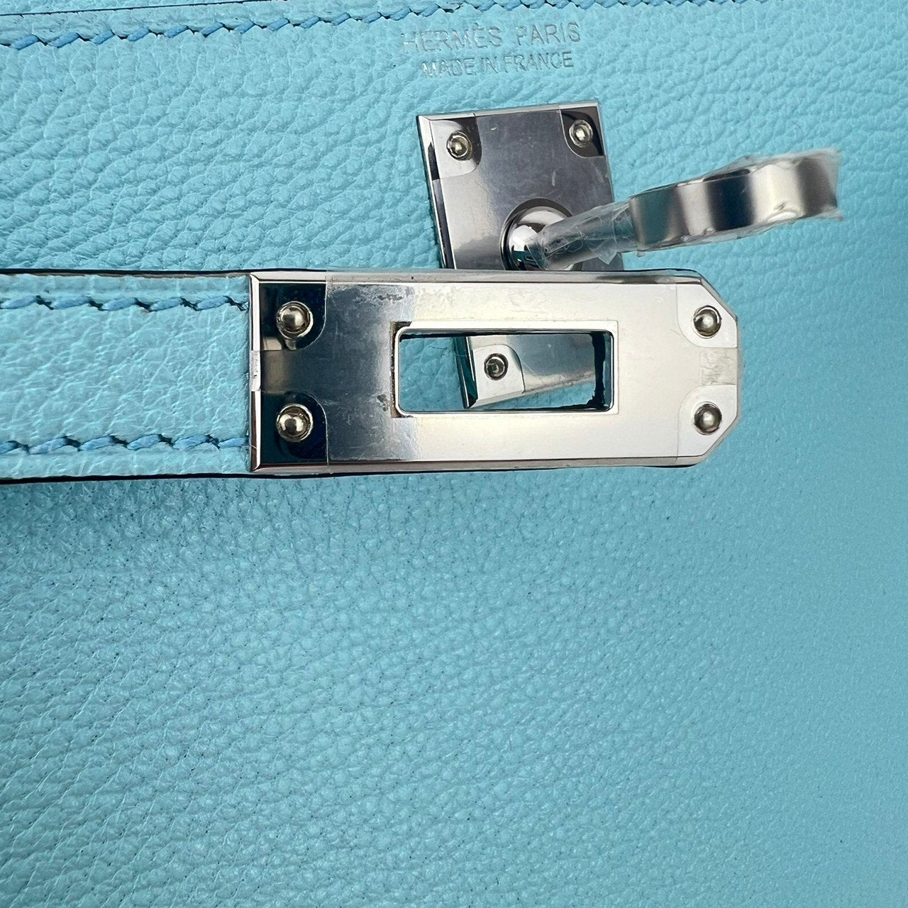 Mini Kelly ミニケリー Bleu zephyr ブルーゼフィール PHW シルバー金具