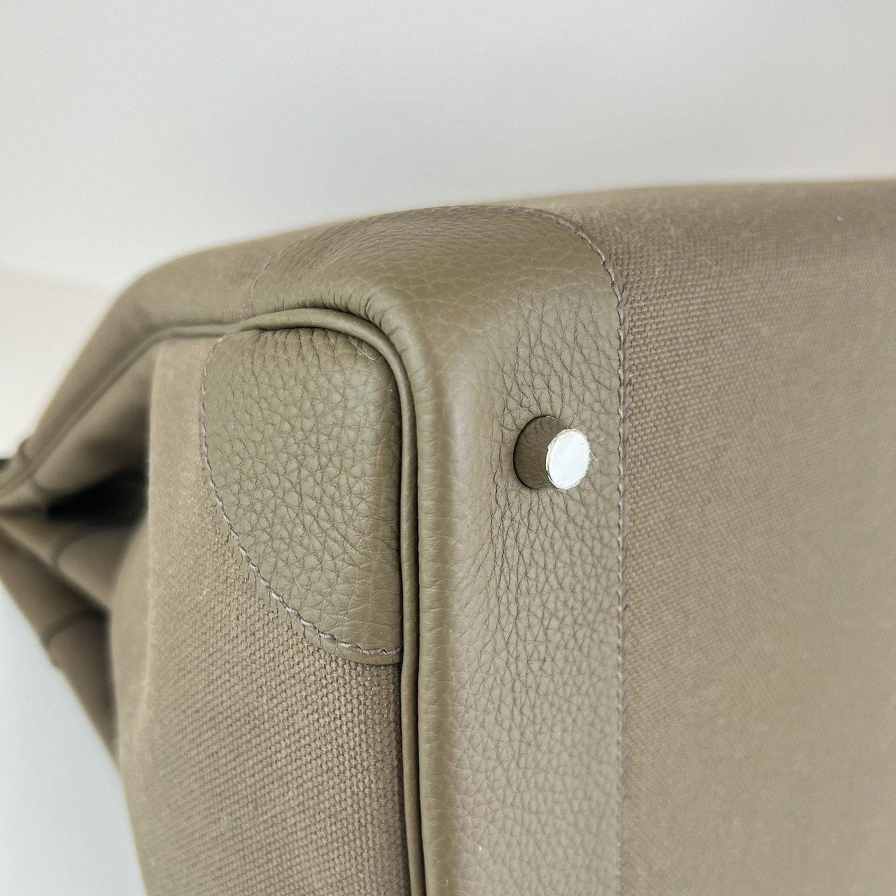 新品未使用 Hermès エルメス Haut a Courroies 40 オータクロア 40 Toundra ツンドラ PHW シルバー金具 Togo/Toile Militaire トゴ/トワルミリタリー ハンドバッグ メンズバッグ