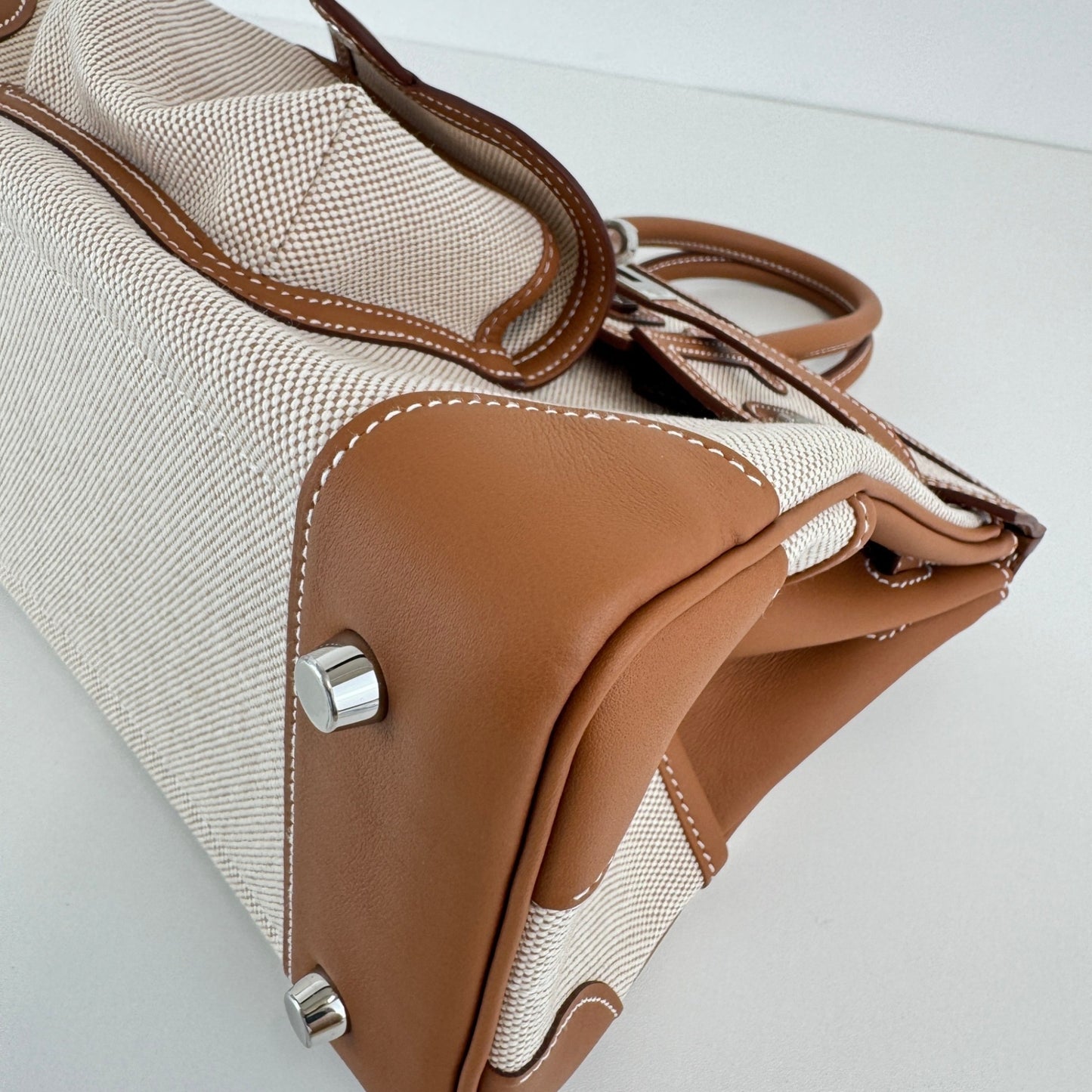 Birkin25 cargo バーキン25 カーゴ Gold ゴールド Toile gieland/Swift トワルゴエラン/スイフト PHW シルバー金具 Stamp-K K刻印