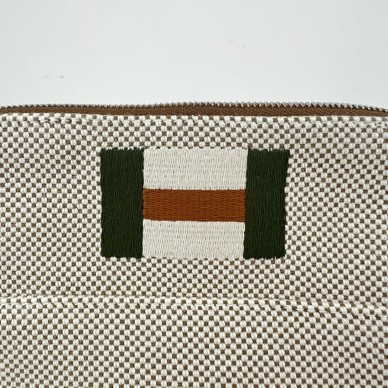 Hermès エルメス Trousse Bolide casaque mini ボリードポーチ カザック ミニ 綿100% Grege グレージュ
