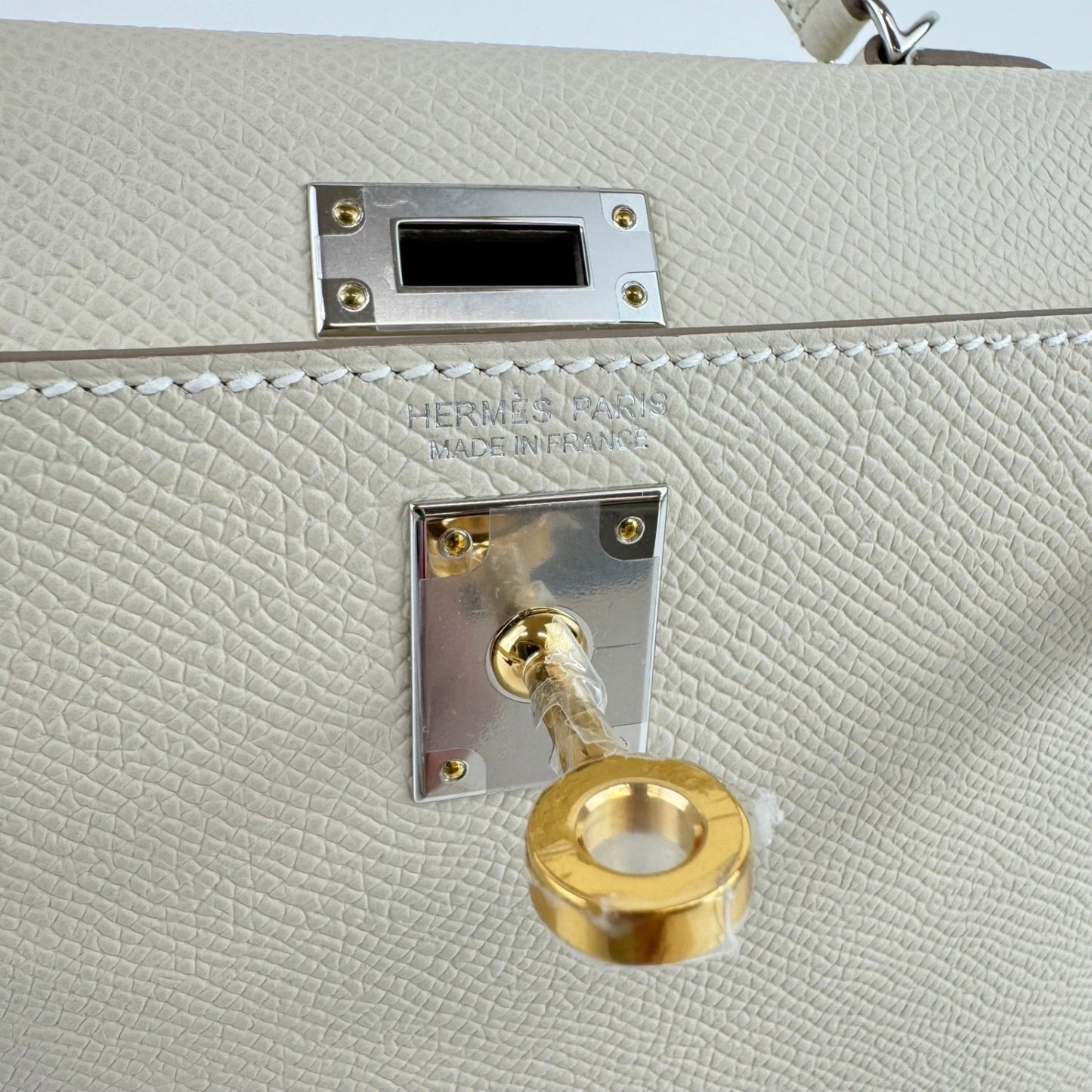 Mini kelly ミニケリー Craie クレ Epsom エプソン electrum hardwear エレクトラム金具 Stamp-W W刻印