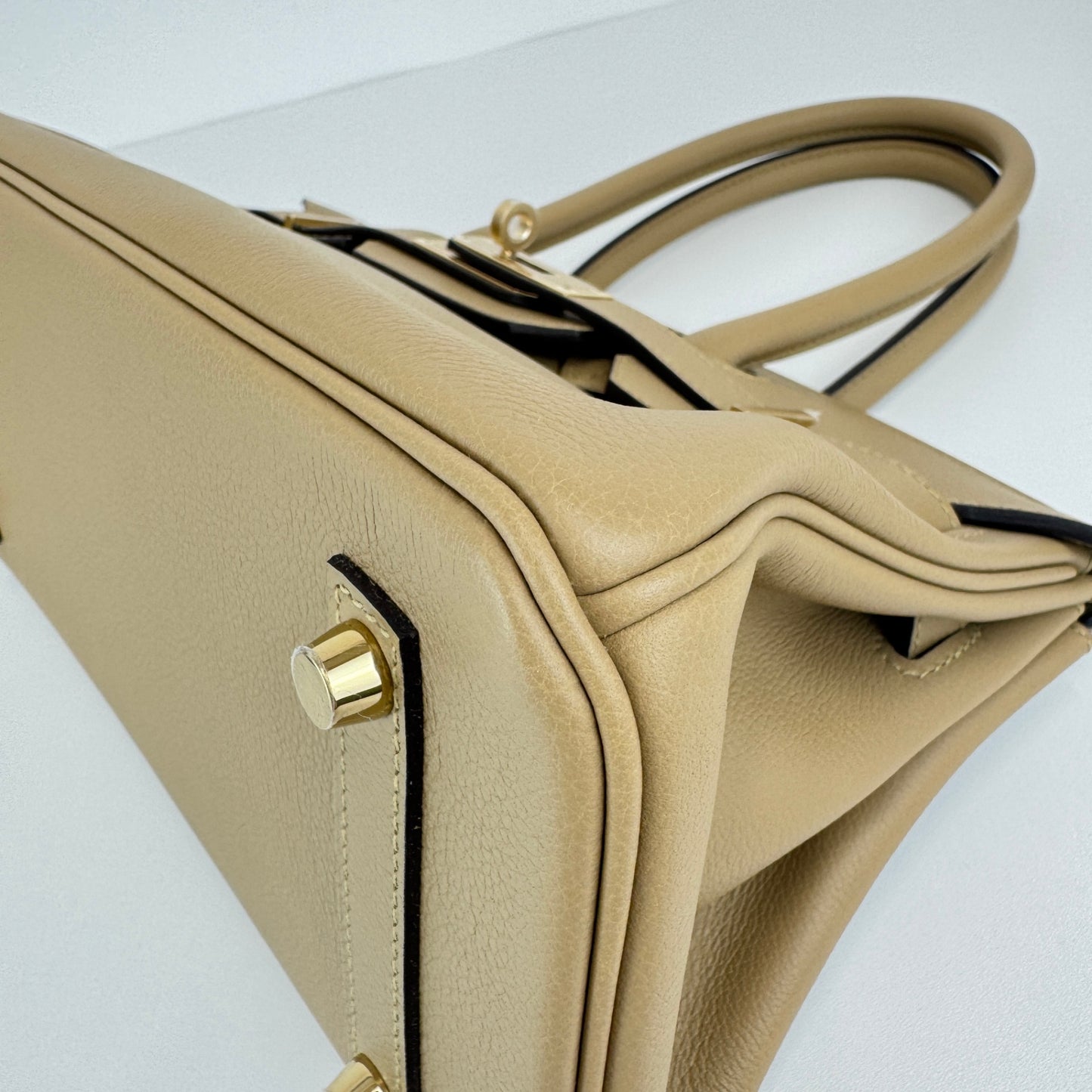 Hermès エルメス Shoulder Birkin29 ショルダーバーキン29 Stamp-K K刻印 Evercolor エバーカラー Poussiere プシエール PMBHW シャンパンゴールド金具