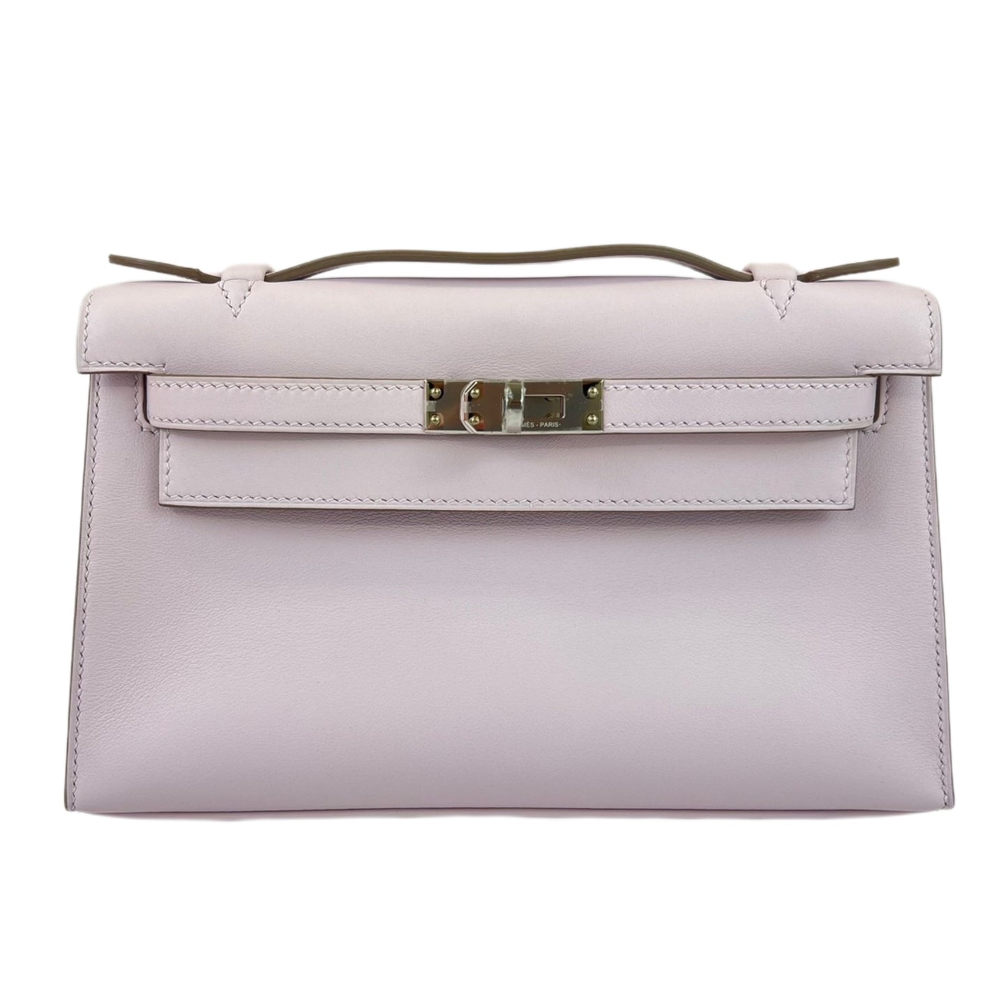 Pochet kelly ポシェットケリー モーヴペール Mouve pale シルバー金具 Silver Hardwear Swift スイフト Stamp-U U刻 ハンドバッグ ミニバッグ