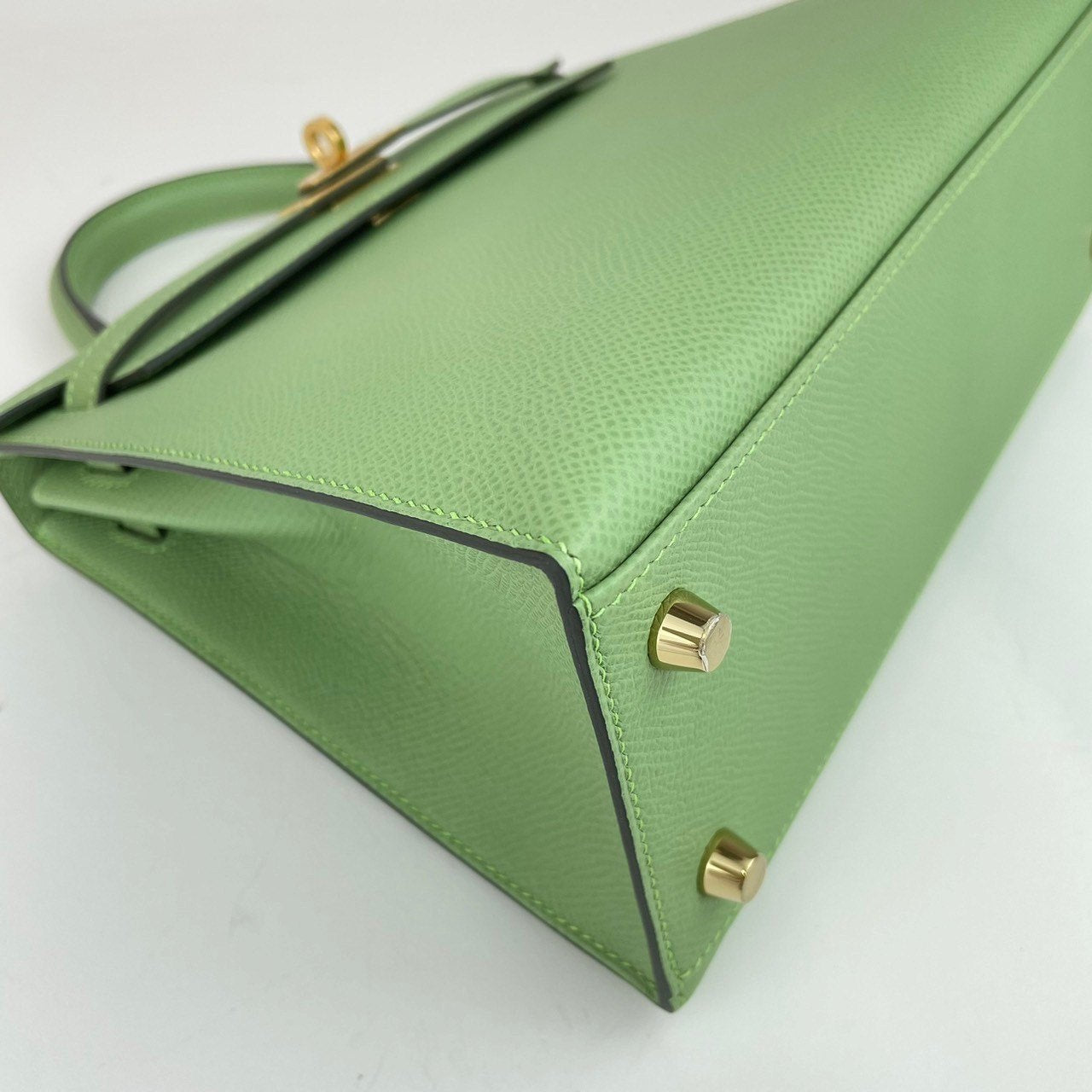 Kelly25 ケリー25 Vert criquet ヴェールクリケット Epsom エプソン GHW ゴールド金具 U刻