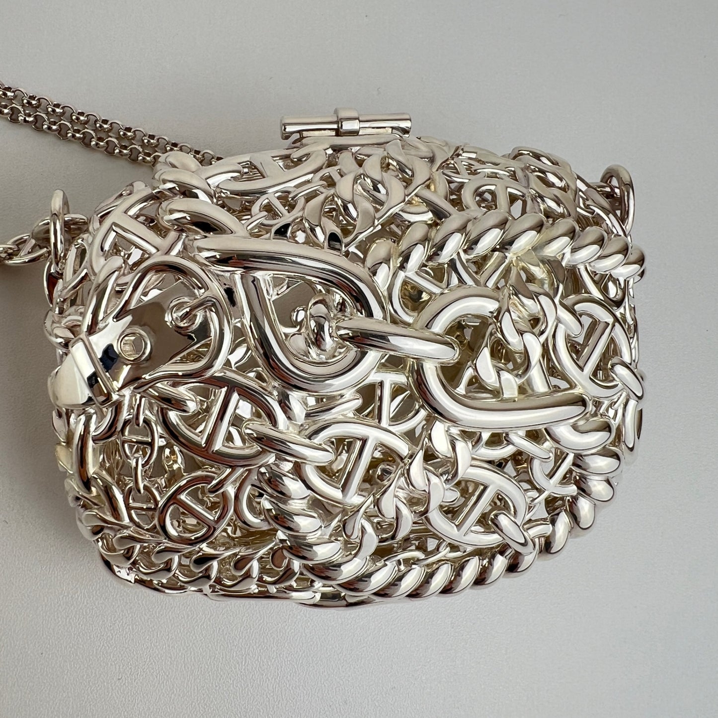 Sac bijou chaine dancre サックビジューシェーヌダンクル PHW シルバー金具 シルバー925