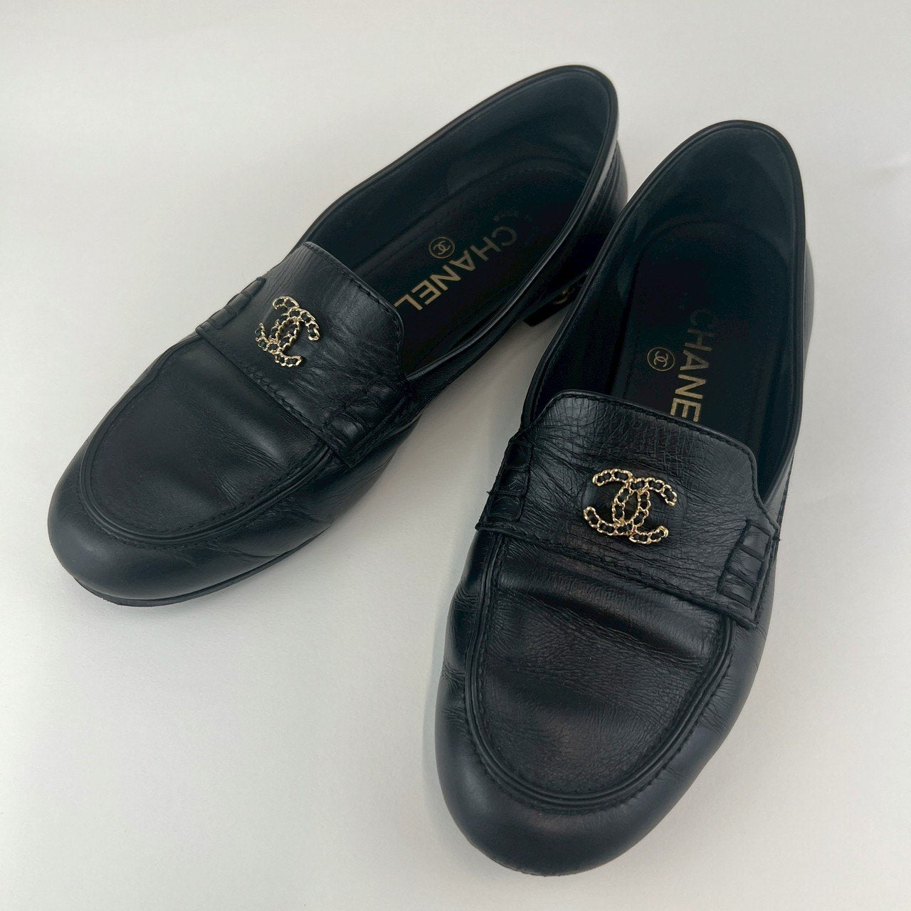 CHANEL シャネル ローファー ココマーク Black ブラック