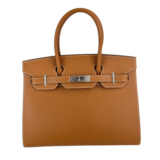 Birkin30 バーキン30 Gold ゴールド Epsom エプソン PHW シルバー金具 Stamp-W W刻印 ハンドバッグ