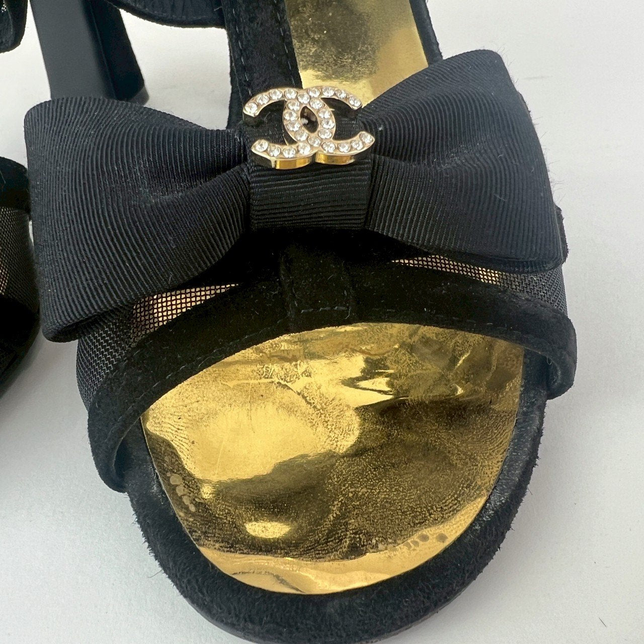CHANEL シャネル ミュールサンダル ココマーク リボン Black ブラック