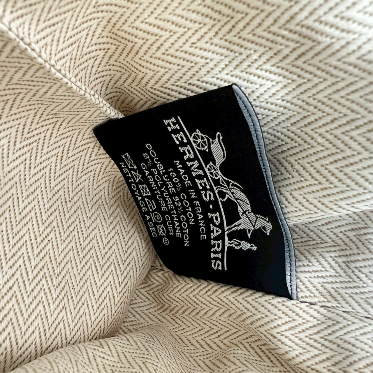 Hermès エルメス Trousse Bolide casaque mini ボリードポーチ カザック ミニ 綿100% Grege グレージュ