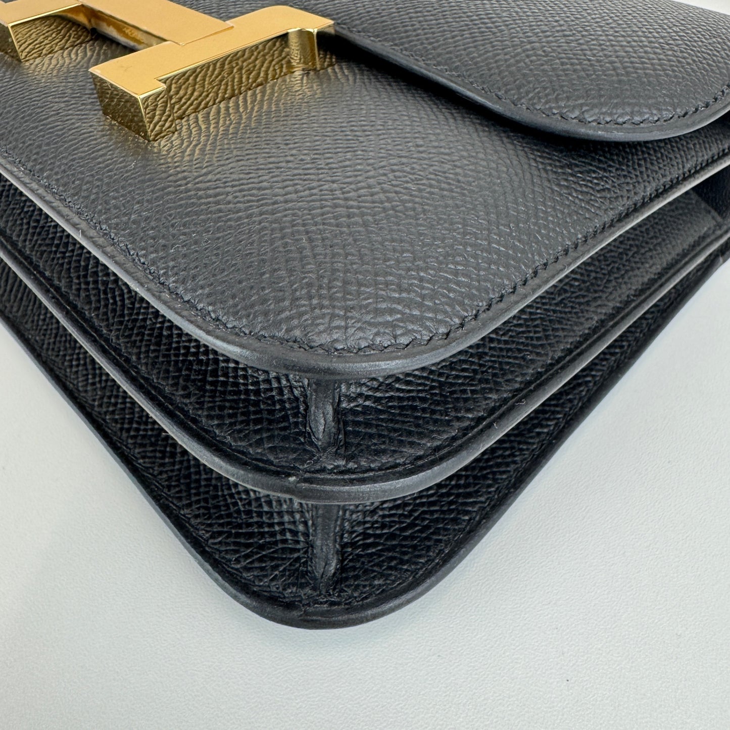 Hermès エルメス Constance mini コンスタンスミニ Stamp-K K刻印 Epsom エプソン Black ブラック GHW ゴールド金具