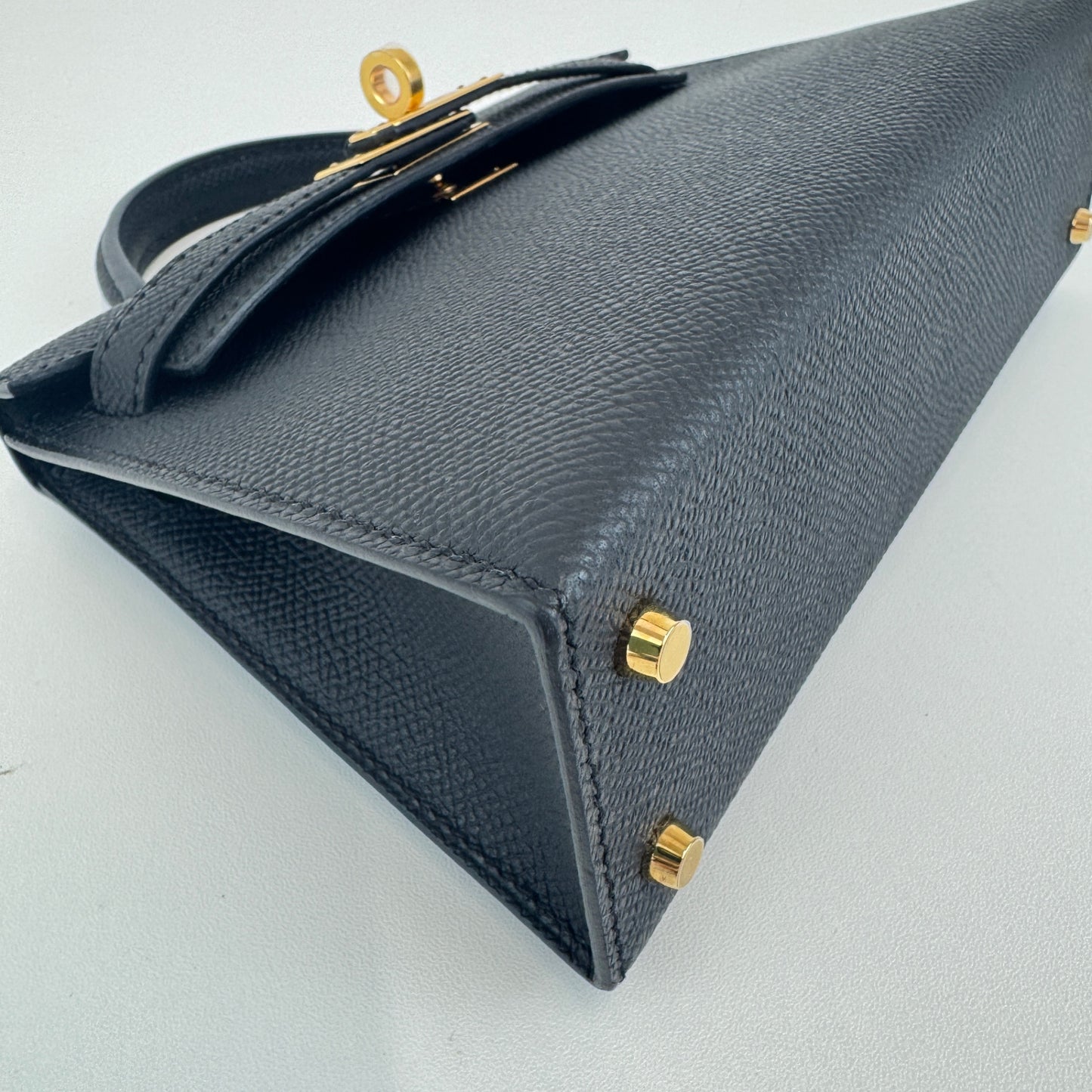 Mini kelly ミニケリー Black ブラック GHW ゴールド金具 Stamp-W W刻印 Epsom エプソン