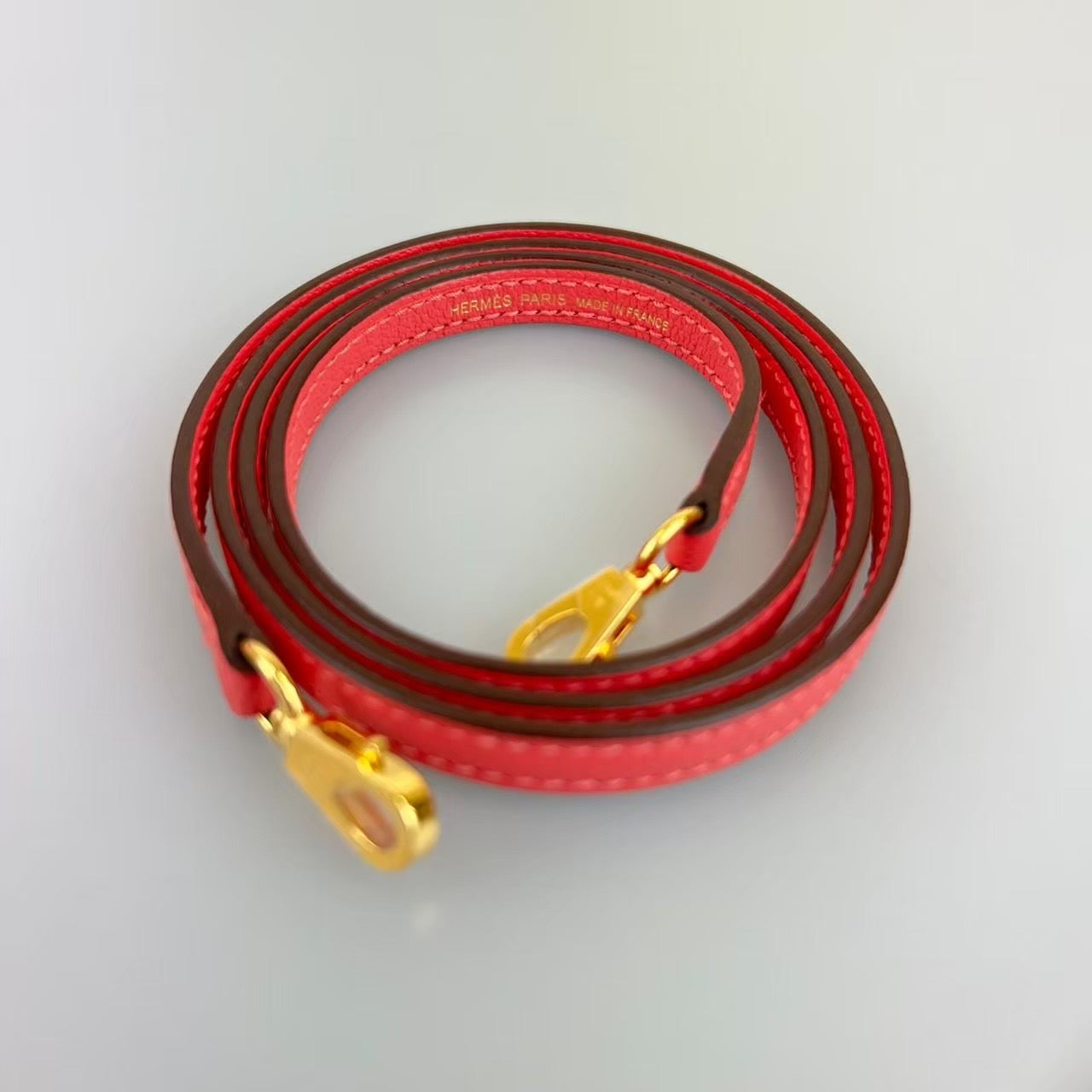 Mini Kerry 2 ミニケリー2 Rose lipstick ローズリップスティック Chevre シェーブル ゴールド金具 D刻印 2way ハンドバッグ ショルダーバッグ