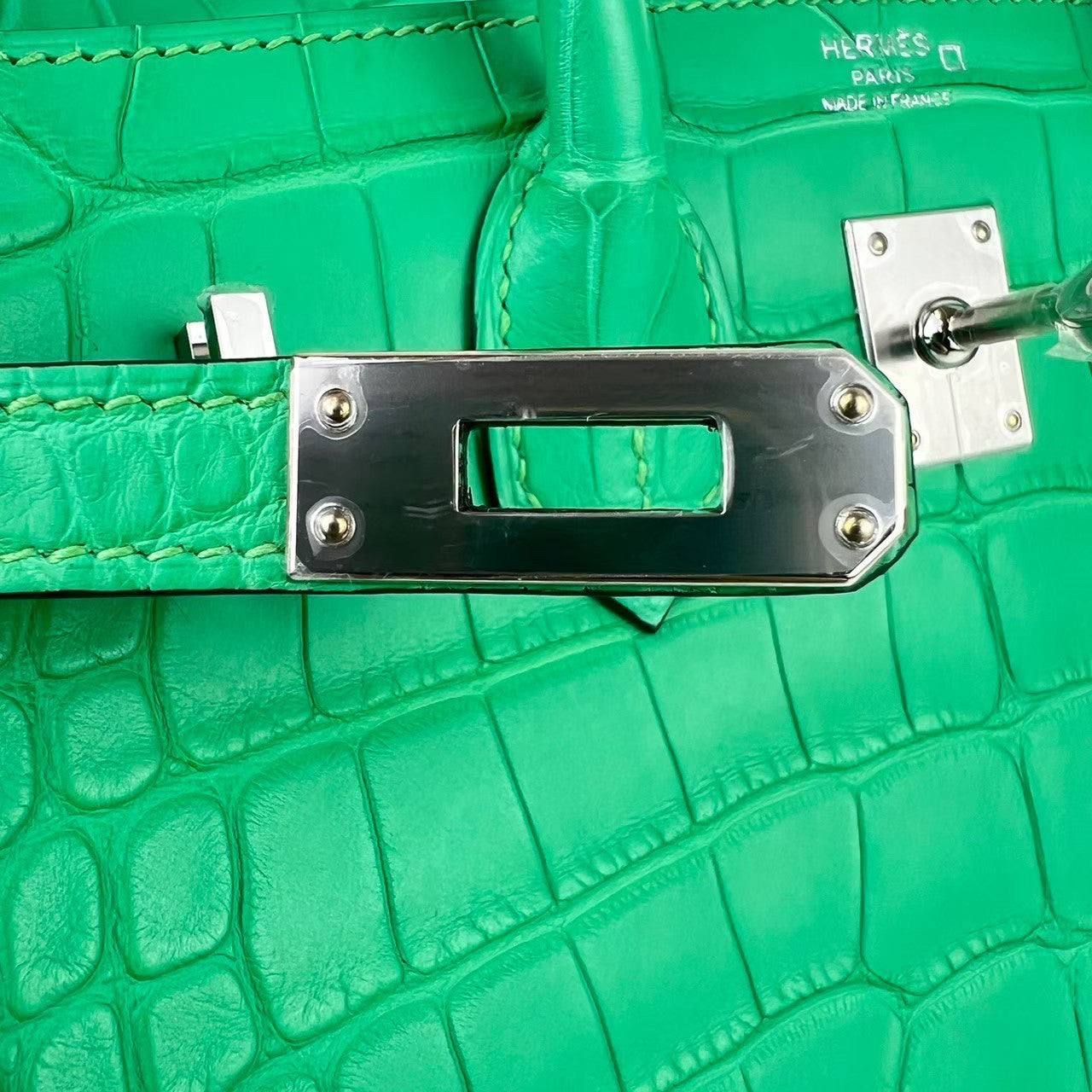 Birkin25 バーキン25 Vert comic ヴェールコミック PHW シルバー金具 Stamp-B B刻印