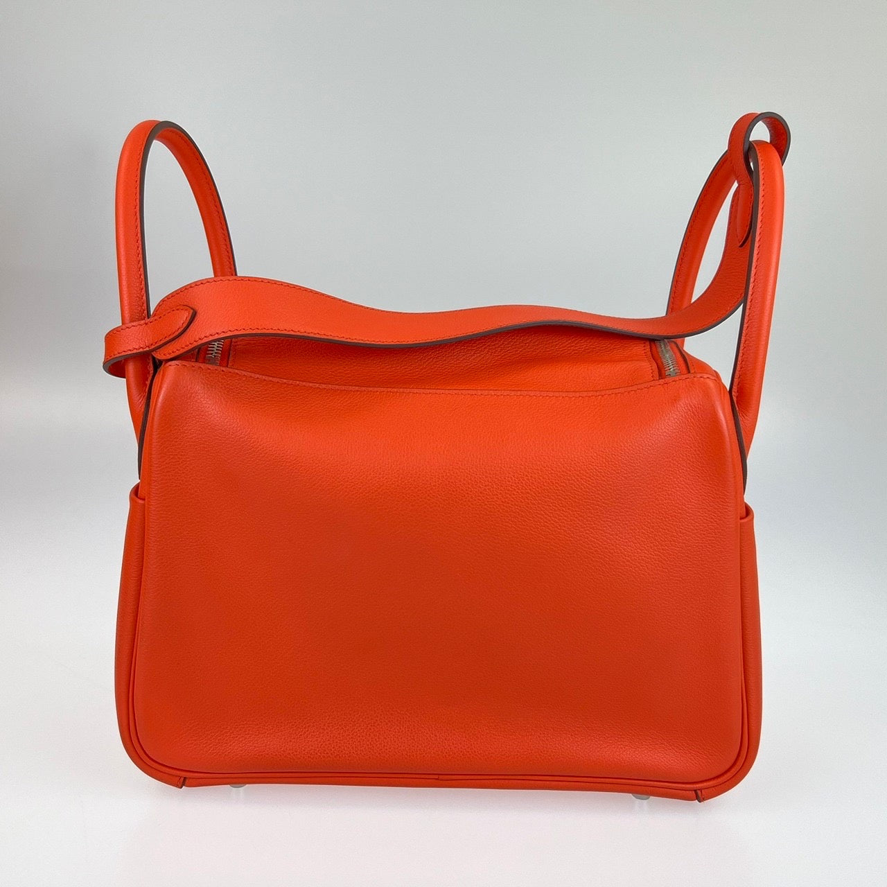 Lindy30 リンディ30 Orange Poppy オレンジポピー シルバー金具 X刻印 Evercolor エバーカラー 2WAY ハンドバック ショルダーバック