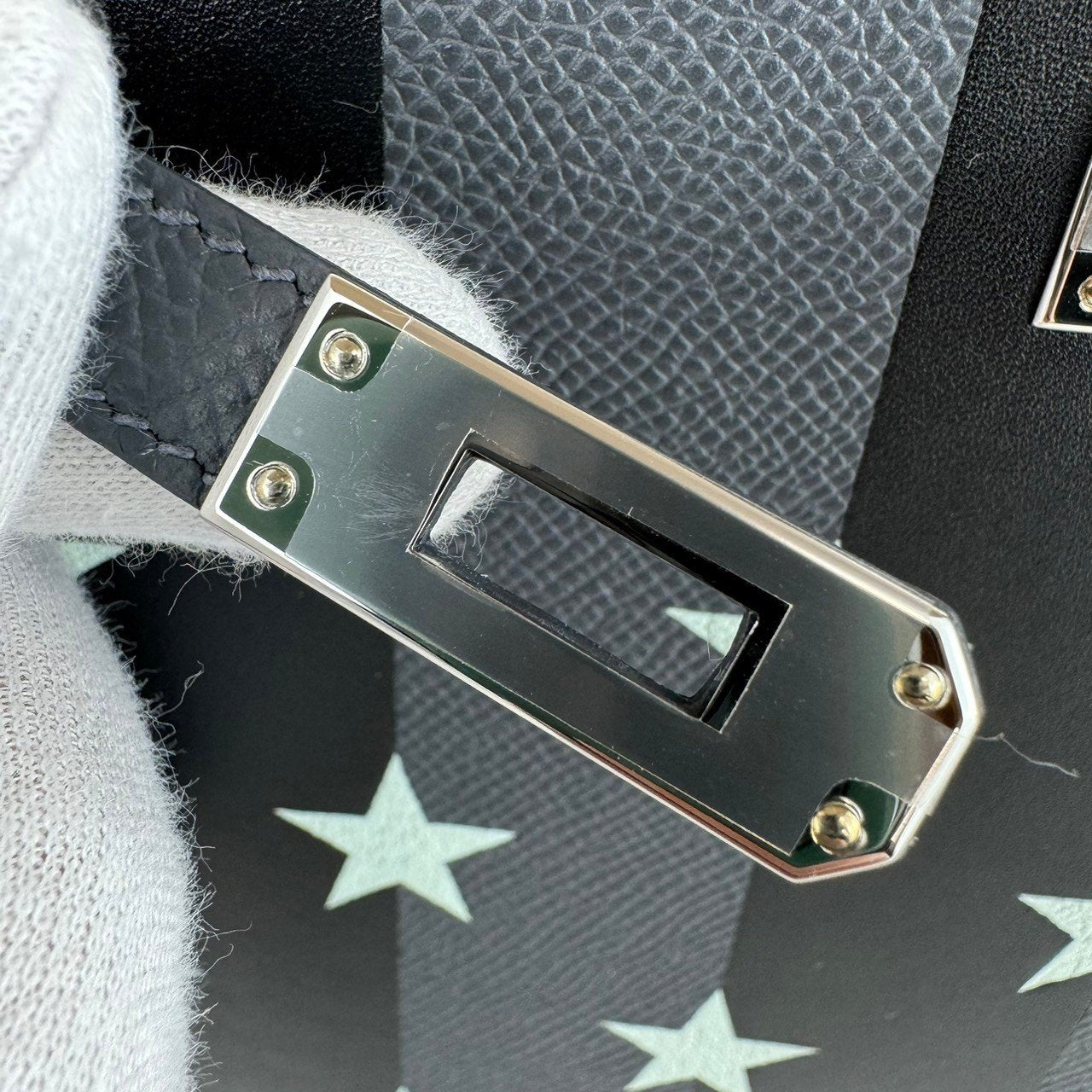 Kelly25 casaqque Etoilee ケリー25 カザック エトワール Ardoise/Black/Vert peppermint アルドワーズ/ブラック/ペパーミント Epsom/Tadelakt/Chevre エプソン/タデラクト/シェーブル PHW シルバー金具 Stamp-W W刻印