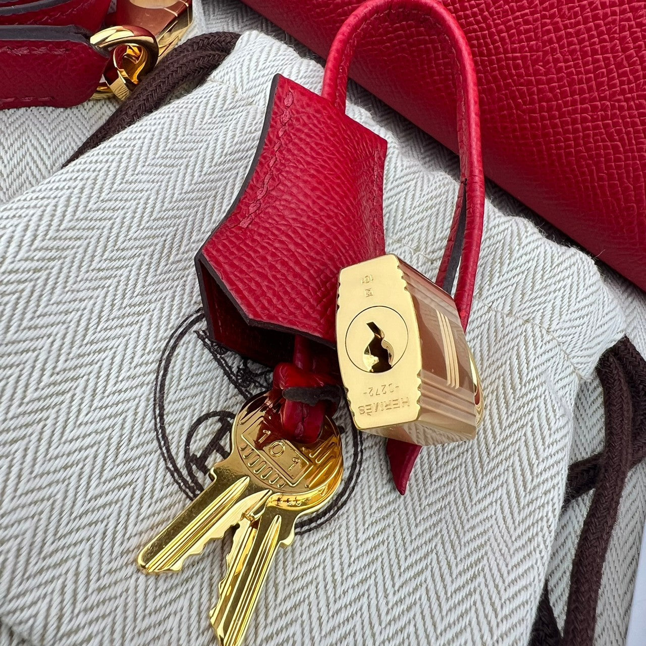 Kelly25 ケリー25 Rouge piment ルージュピマン Epsom エプソン GHW ゴールド金具