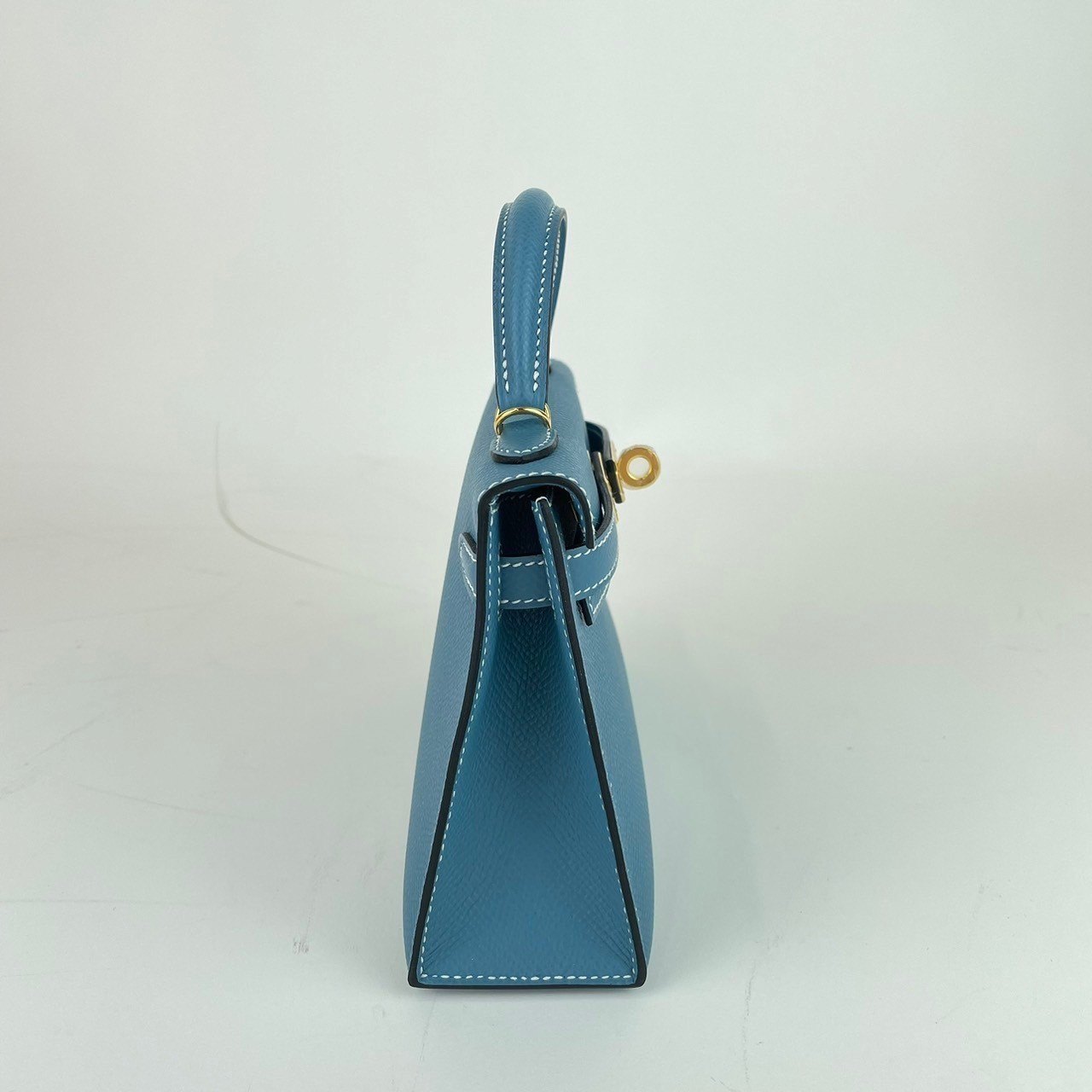 Mini kelly ミニケリー Blue jean ブルージン Epsom エプソン GHW ゴールド金具 B刻