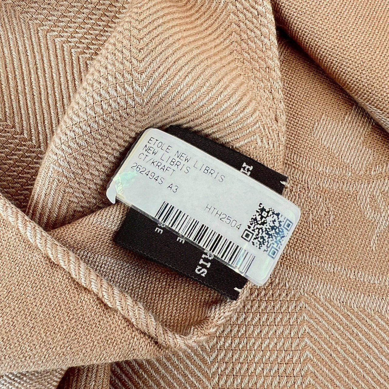 Hermès エルメス ETOLE NEW LIBRIS ストール 《ニュー・リブリス》 カシミヤ 85 % 絹 15 % Kraft クラフト