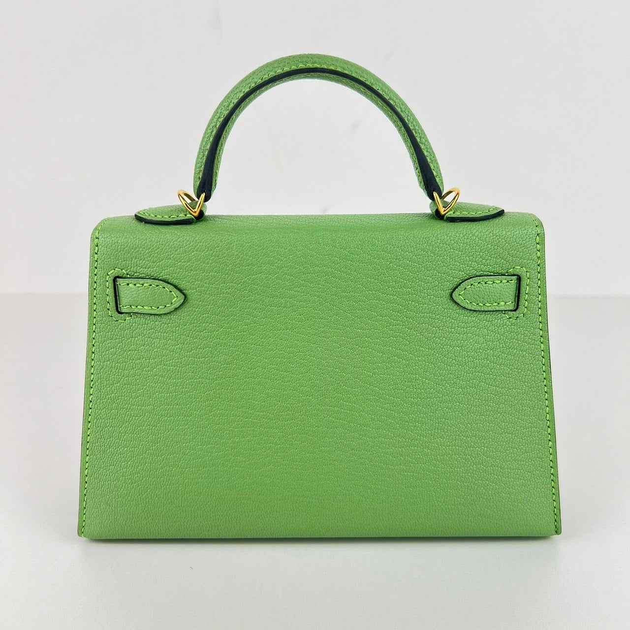Mini kelly ミニケリー Vert criquet ヴェールクリケット GHW ゴールド金具 Chevre シェーブル Stamp-Z Z刻印