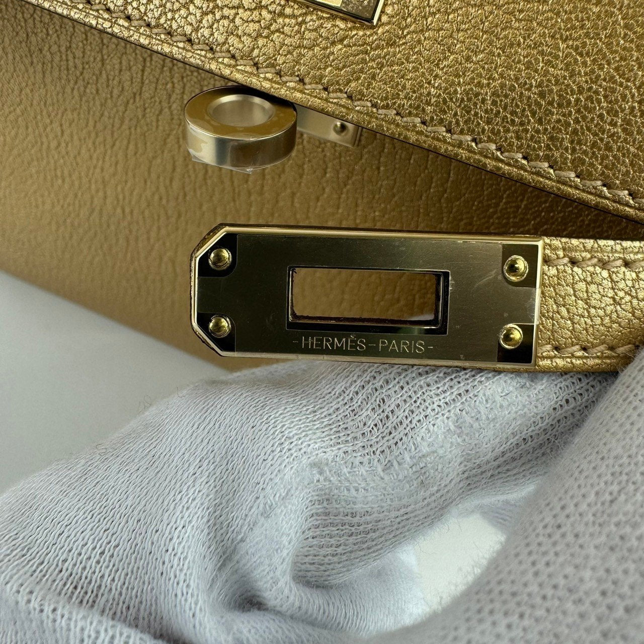 Mini kelly ミニケリー Dore ドレ Chevre シェーブル PMBHW シャンパンゴールド金具 Stamp-W W刻印