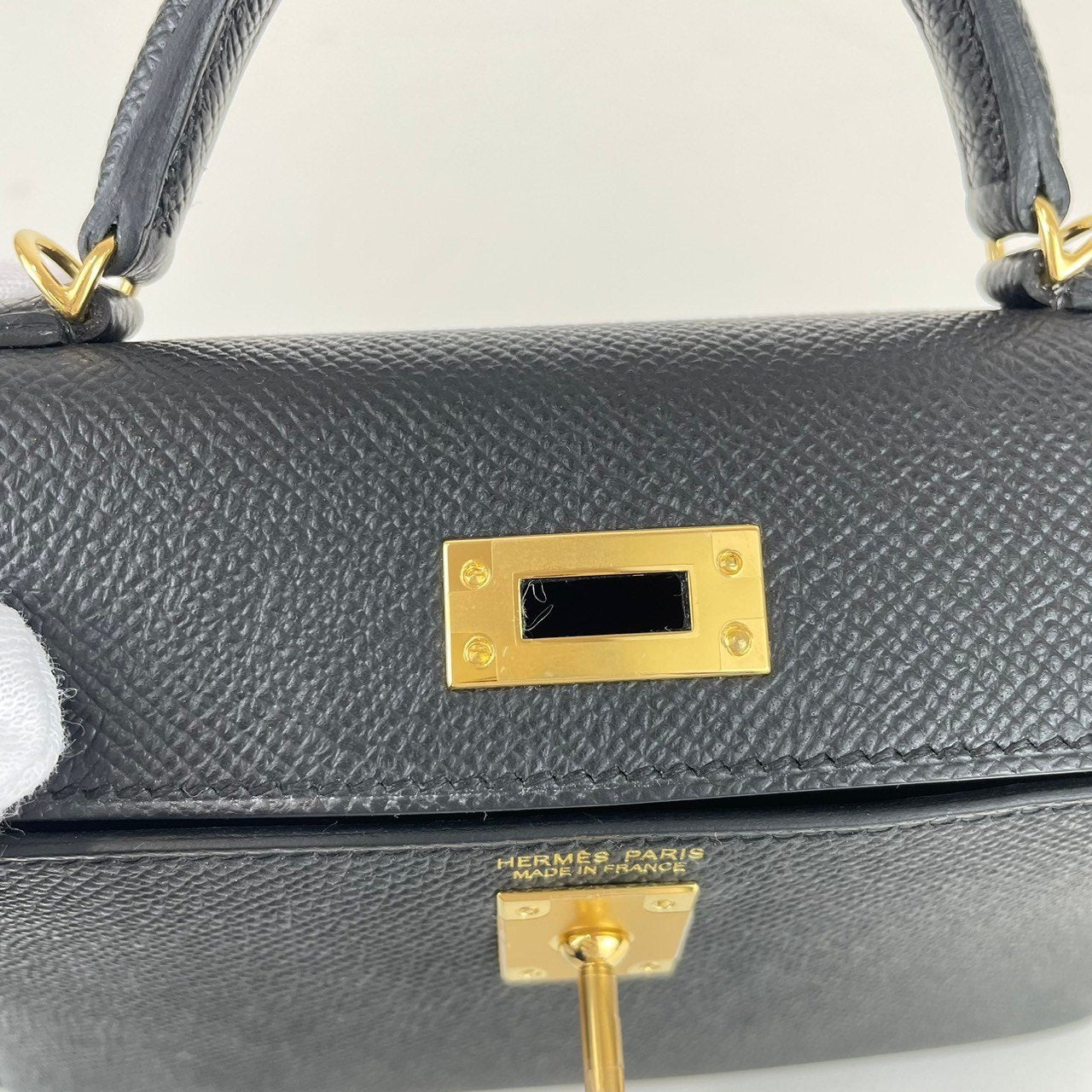 Mini kelly ミニケリー Black ブラック Epsom エプソン ゴールド金具 B刻 ショルダーバッグ レディースバッグ