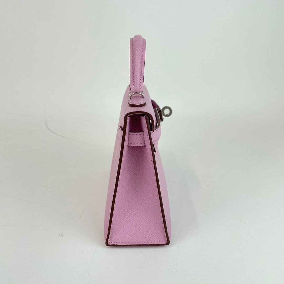Mini kelly ミニケリー Mauve Sylvestre モーヴシルベストル Epsom エプソン PHW シルバー金具 Z刻