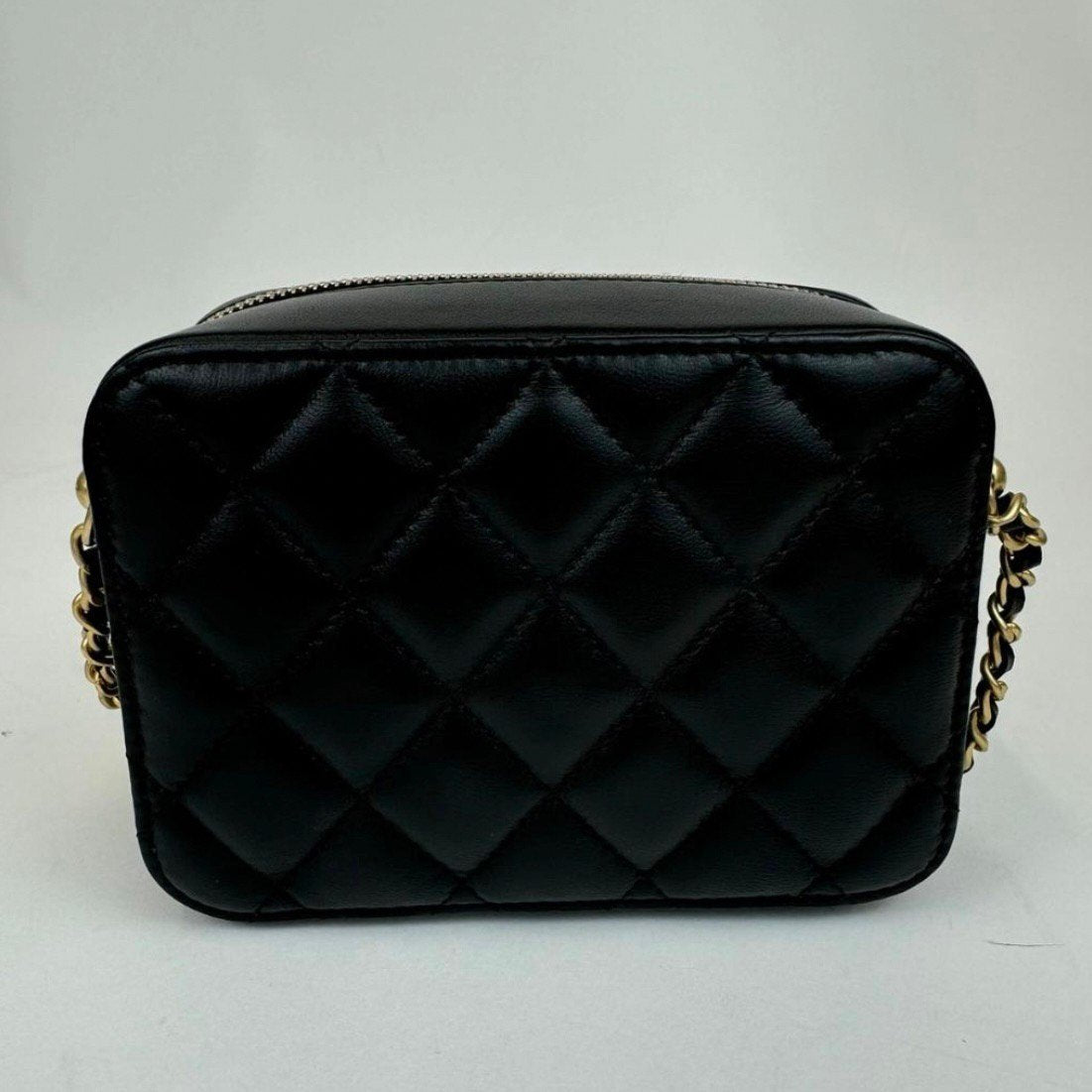 Mini Camera Bag ミニカメラバッグ Black ブラック GHW ゴールド金具 Lamb skin ラムスキン 31番台 レディースバッグ ショルダーバッグ