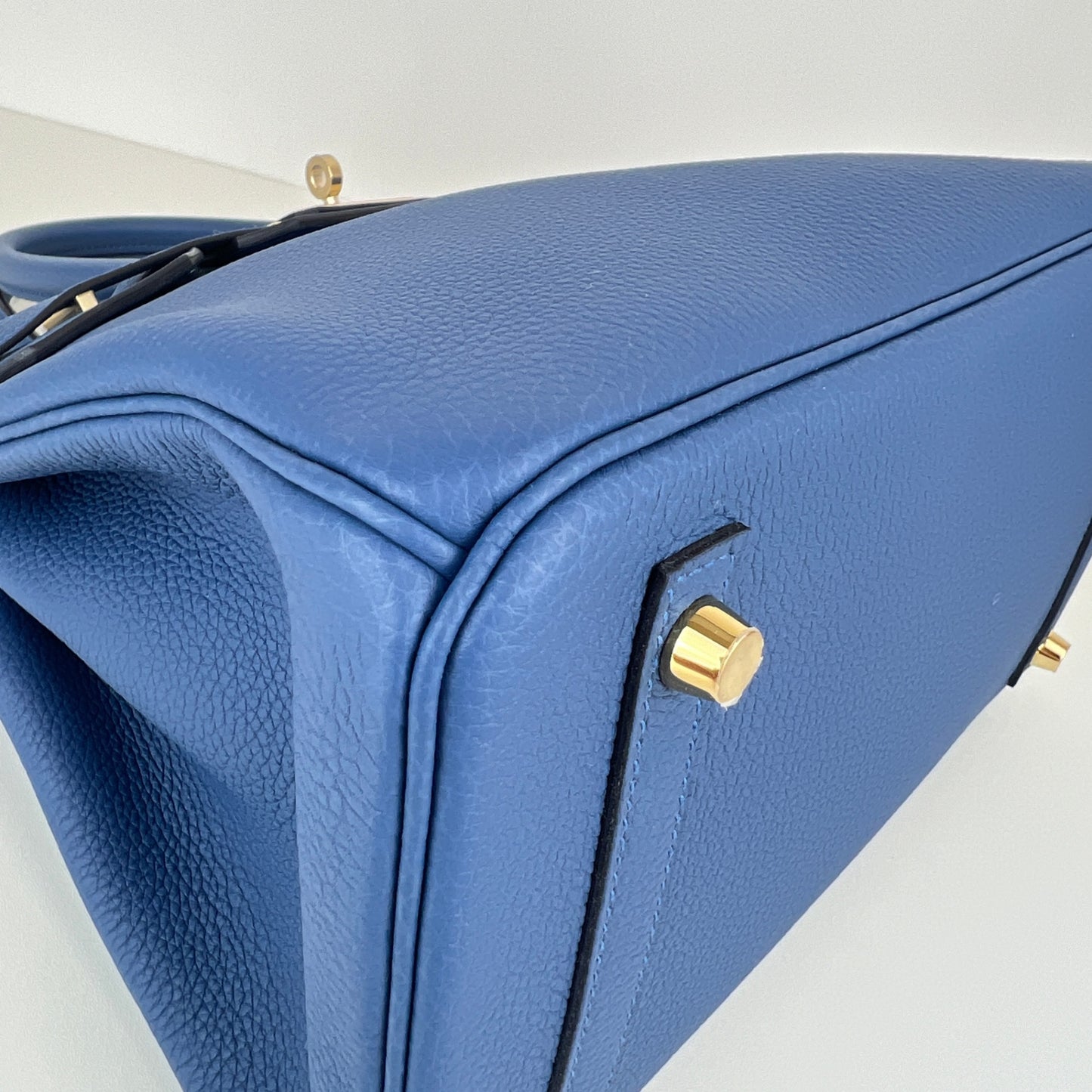 Birkin30 バーキン30 Blue tie ブルータイ Togo トゴ PMBHW シャンパンゴールド金具 Stamp-K K刻印