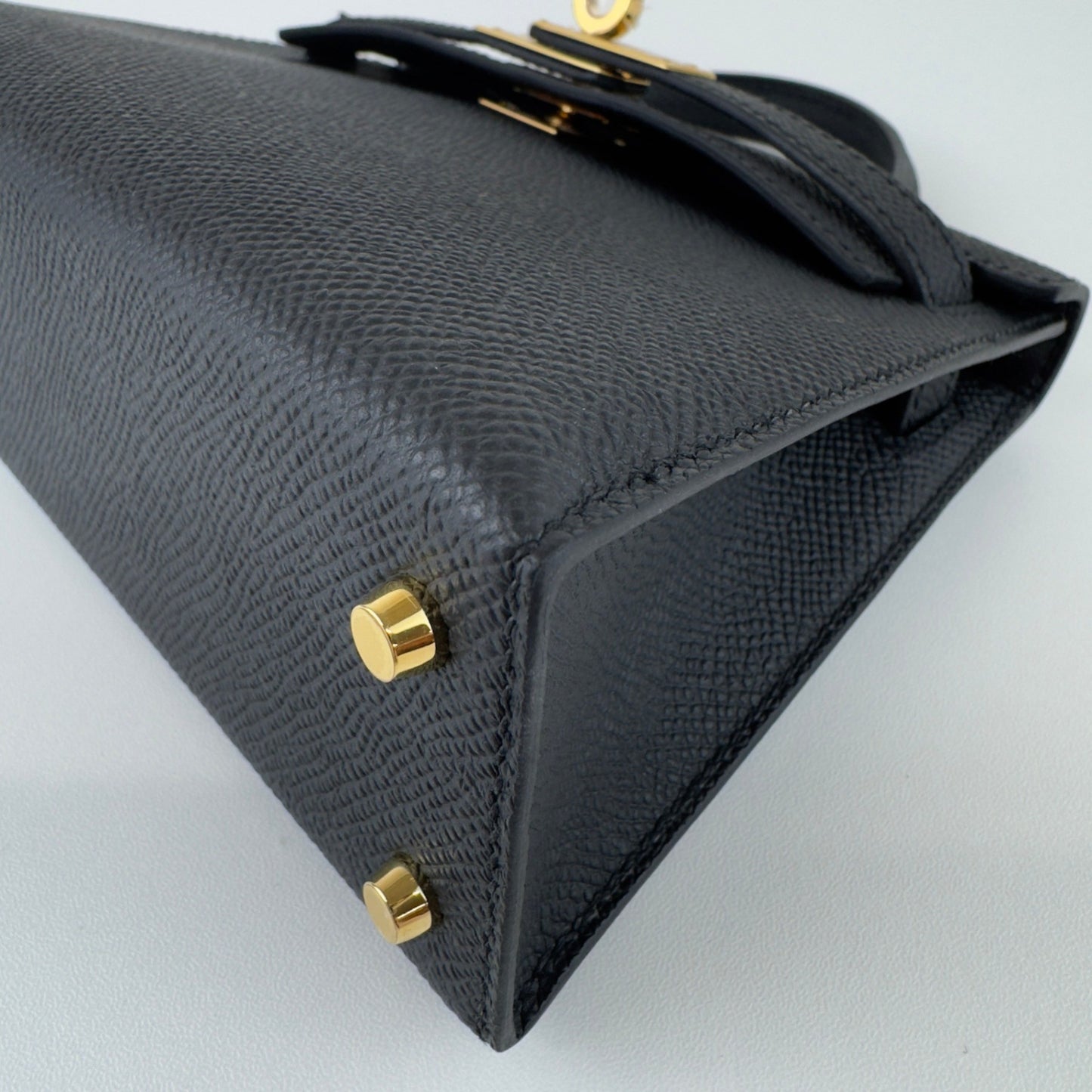 Mini kelly ミニケリー Black ブラック Epsom エプソン GHW ゴールド金具 Stamp-W W刻印