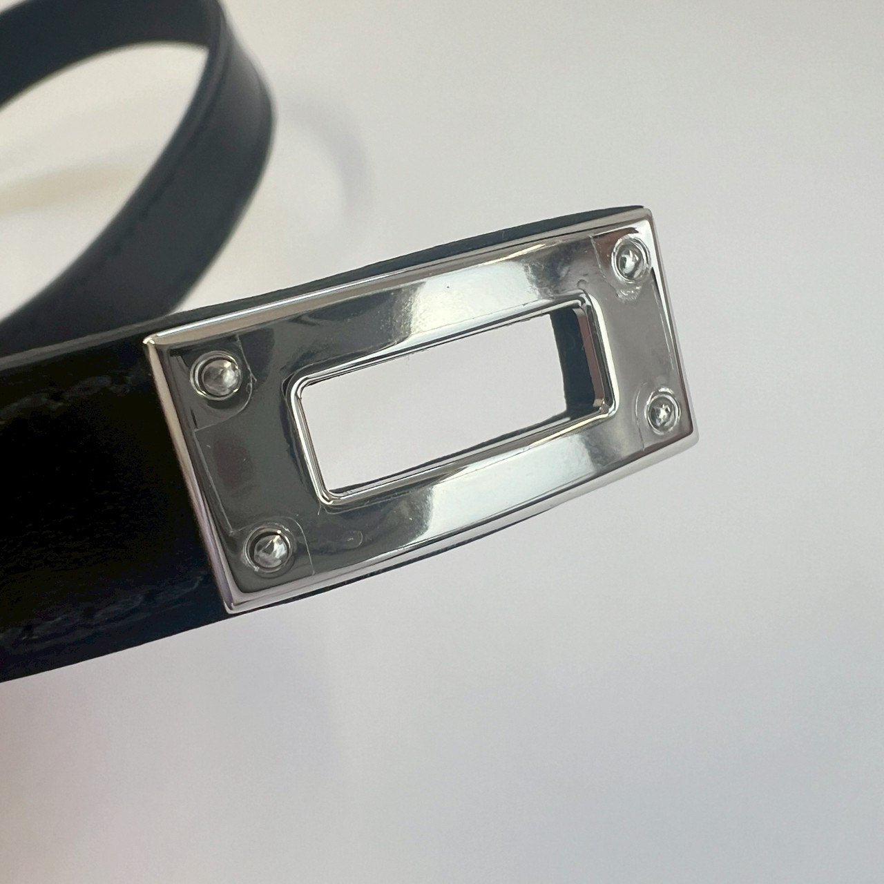 Kelly double bracelet レザーブレスレット ケリー T5 Black ブラック