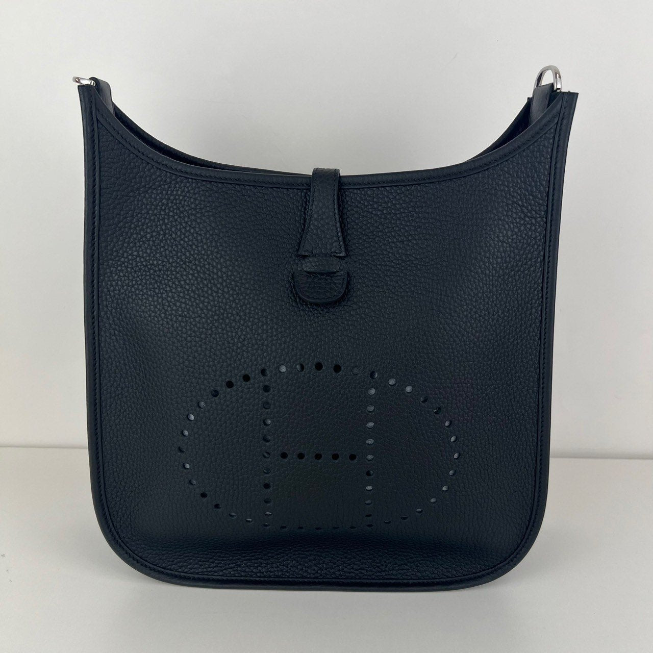 EvelynPM エヴリンPM Black ブラック PHW シルバー金具 Taurillon Clemence トリヨンクレマンス Stamp-K K刻印