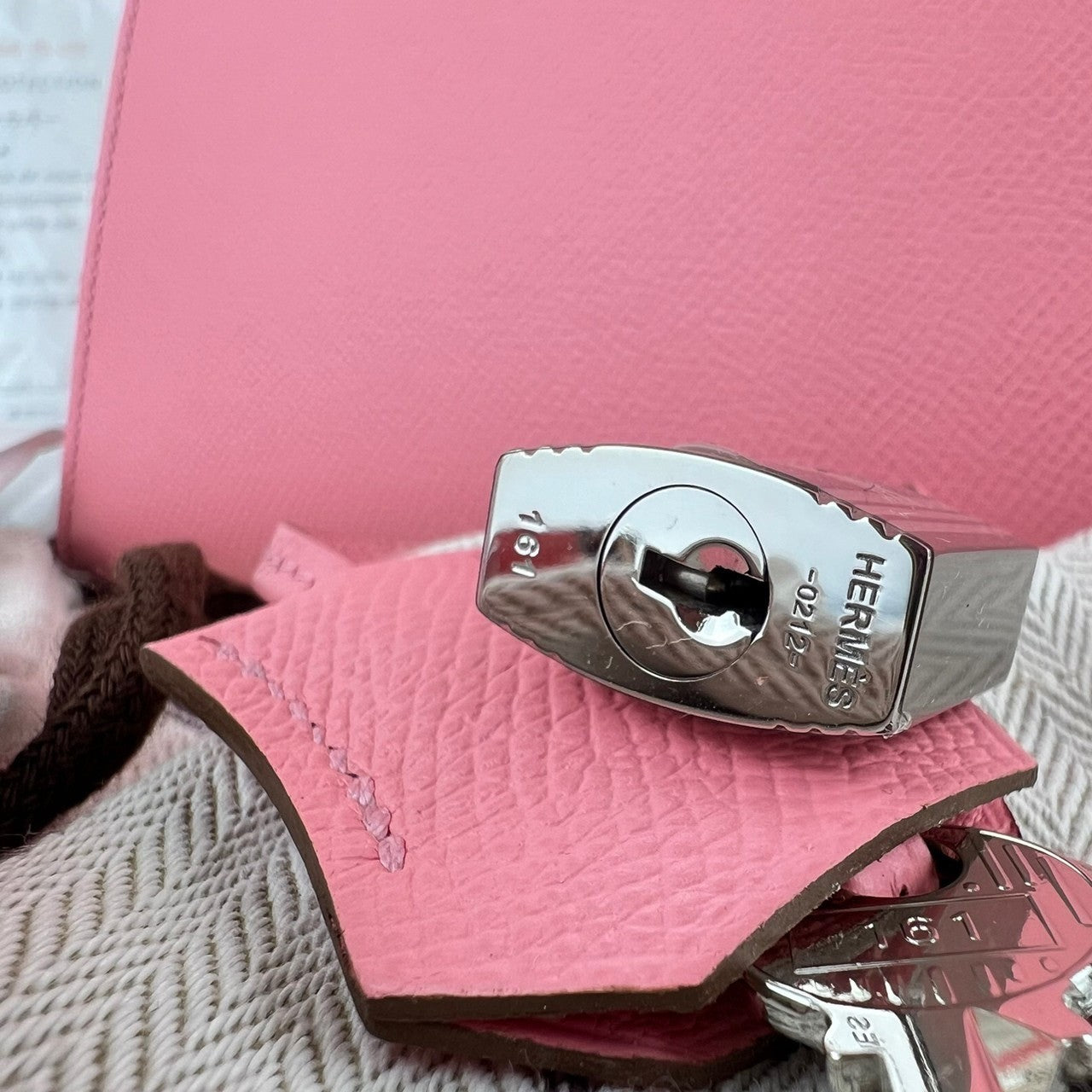 Kelly25 Sellier ケリー25 セリエ Epsom エプソン Rose Confetti ローズコンフェッティ PHW シルバー金具 U刻