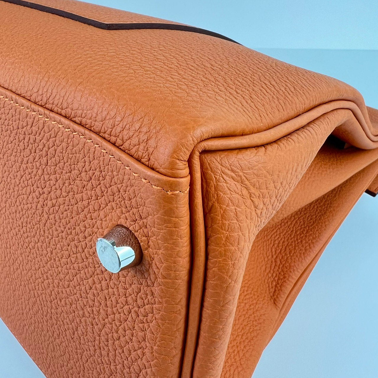 Kelly42 maxi ケリー42 マキシ Orange オレンジ PHW シルバー金具 Togo トゴ シルバー金具 Stamp-W W刻印