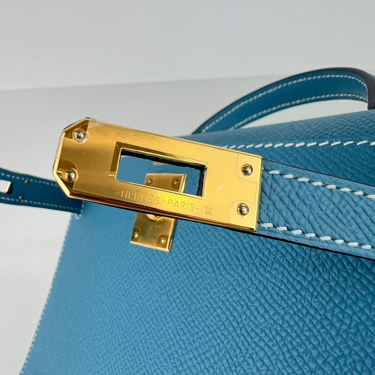 Mini kelly ミニケリー New blue jean ニューブルージーン GHW ゴールド金具 Epsom エプソン Stamp-W W刻印