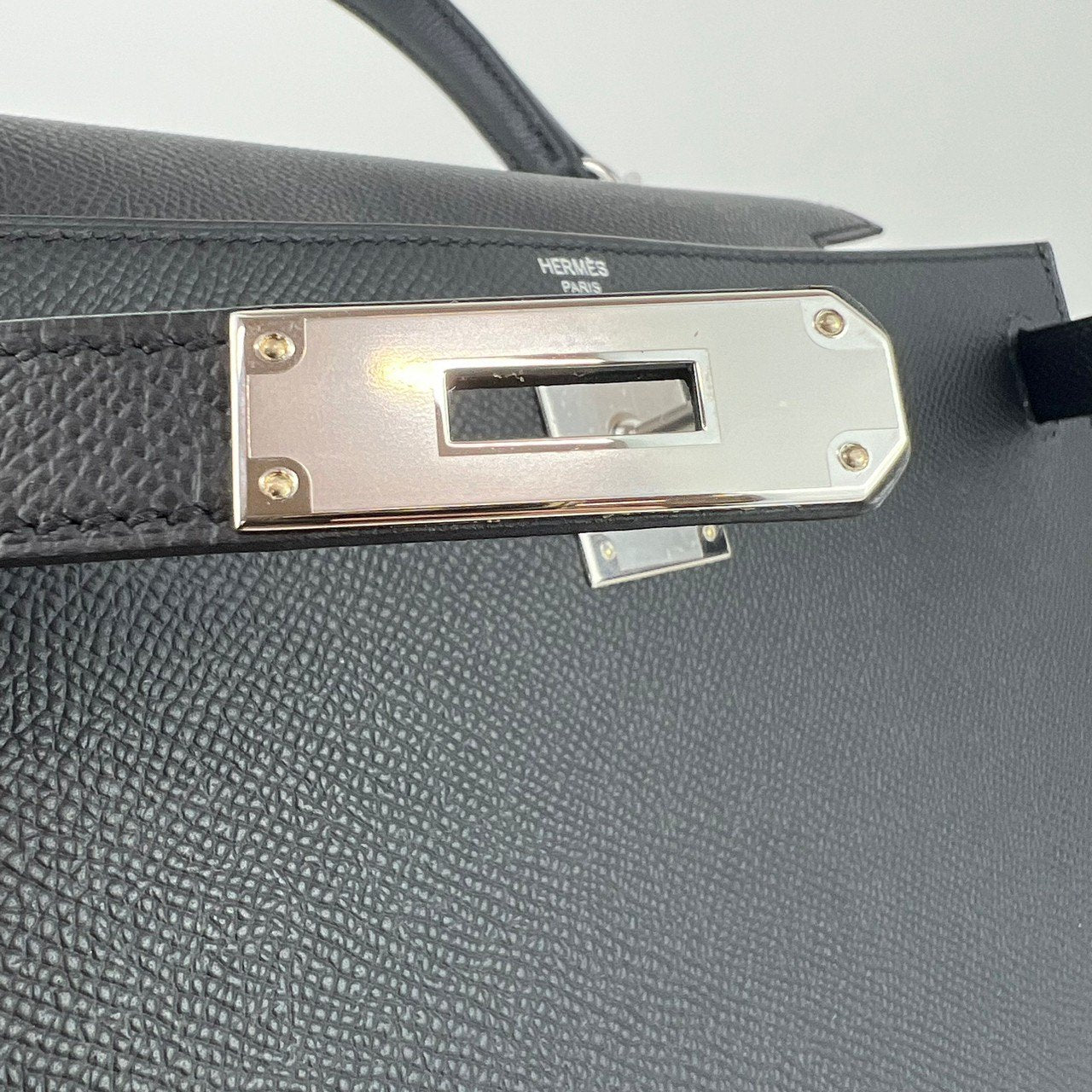 Kelly28 Sellier ケリー28 セリエ ブラック PHW シルバー金具 W刻 Togo トゴ