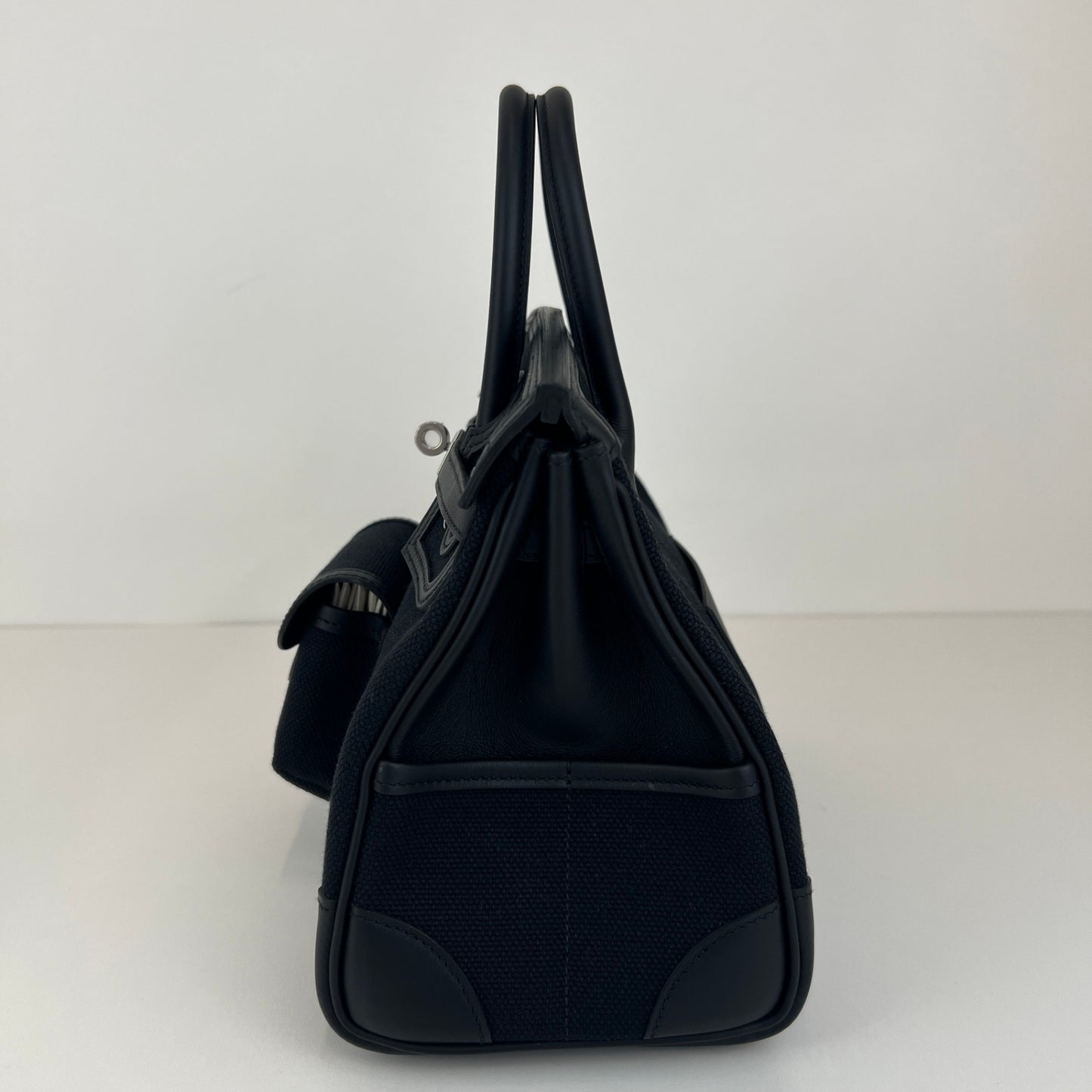 Birkin25 cargo バーキン25 カーゴ Toile goéland canvas トワルゴエランキャンバス シルバー金具 Stamp-U U刻印 Togo トゴ