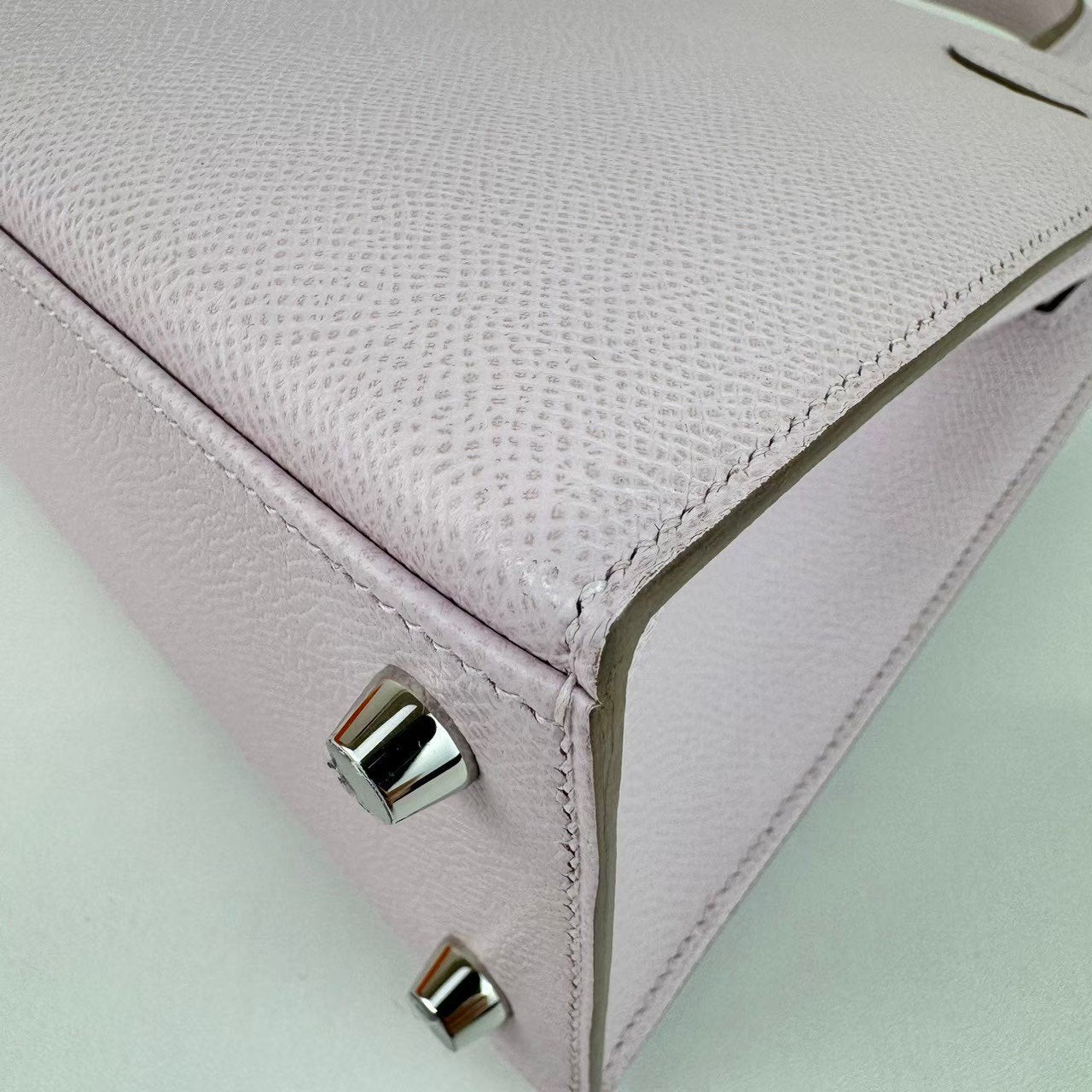 Kelly25 ケリー25 Mauve pale モーヴパール Epsom エプソン PHW シルバー金具 Stamp-W W刻印