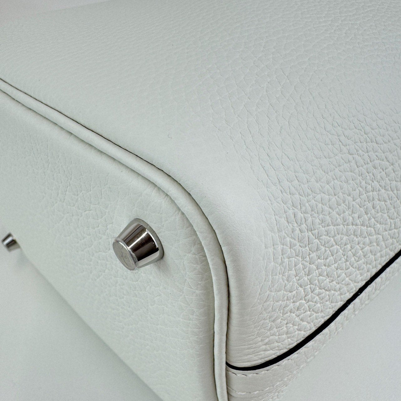 Picotin Lock PM ピコタンロック PM White ホワイト Taurillon Clemence トリヨンクレマンス PHW シルバー金具 Stamp-W W刻印