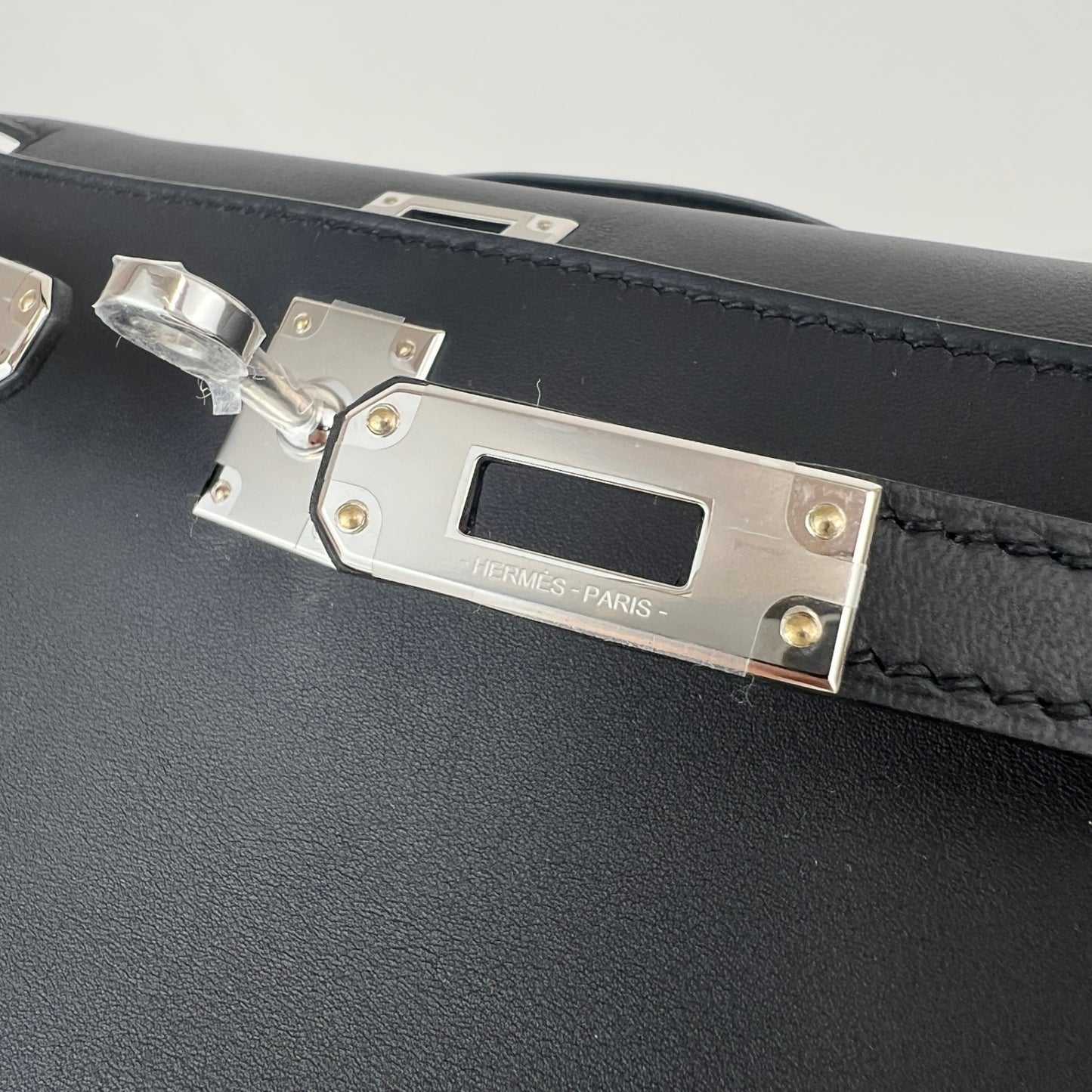 Pochette kelly ポシェットケリー Black ブラック Swift スイフト PHW シルバー金具 Stamp-K K刻印
