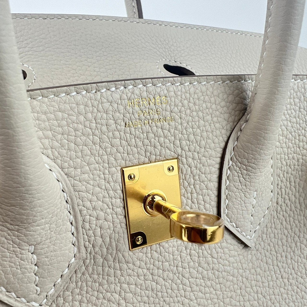 Birkin25 バーキン25 Craie クレ GHW ゴールド金具 ゴールド金具 Stamp-W W刻印