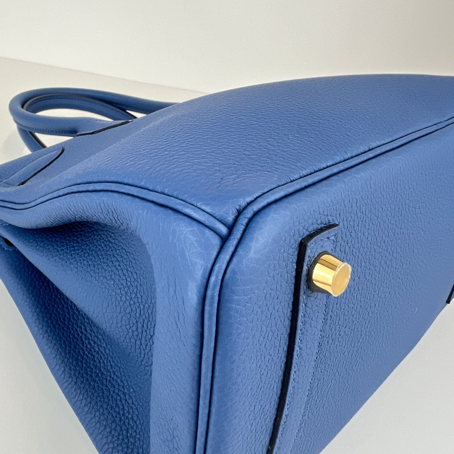 Birkin30 バーキン30 Blue tie ブルータイ Togo トゴ PMBHW シャンパンゴールド金具 Stamp-K K刻印