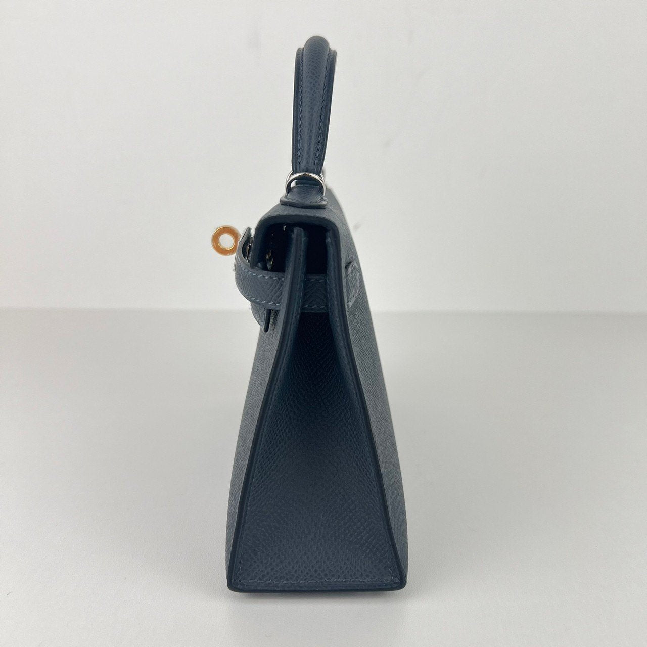 Mini kelly ミニケリー Gris misty グリミスティ electrum hardwear エレクトラム金具 Epsom エプソン Stamp-W W刻印