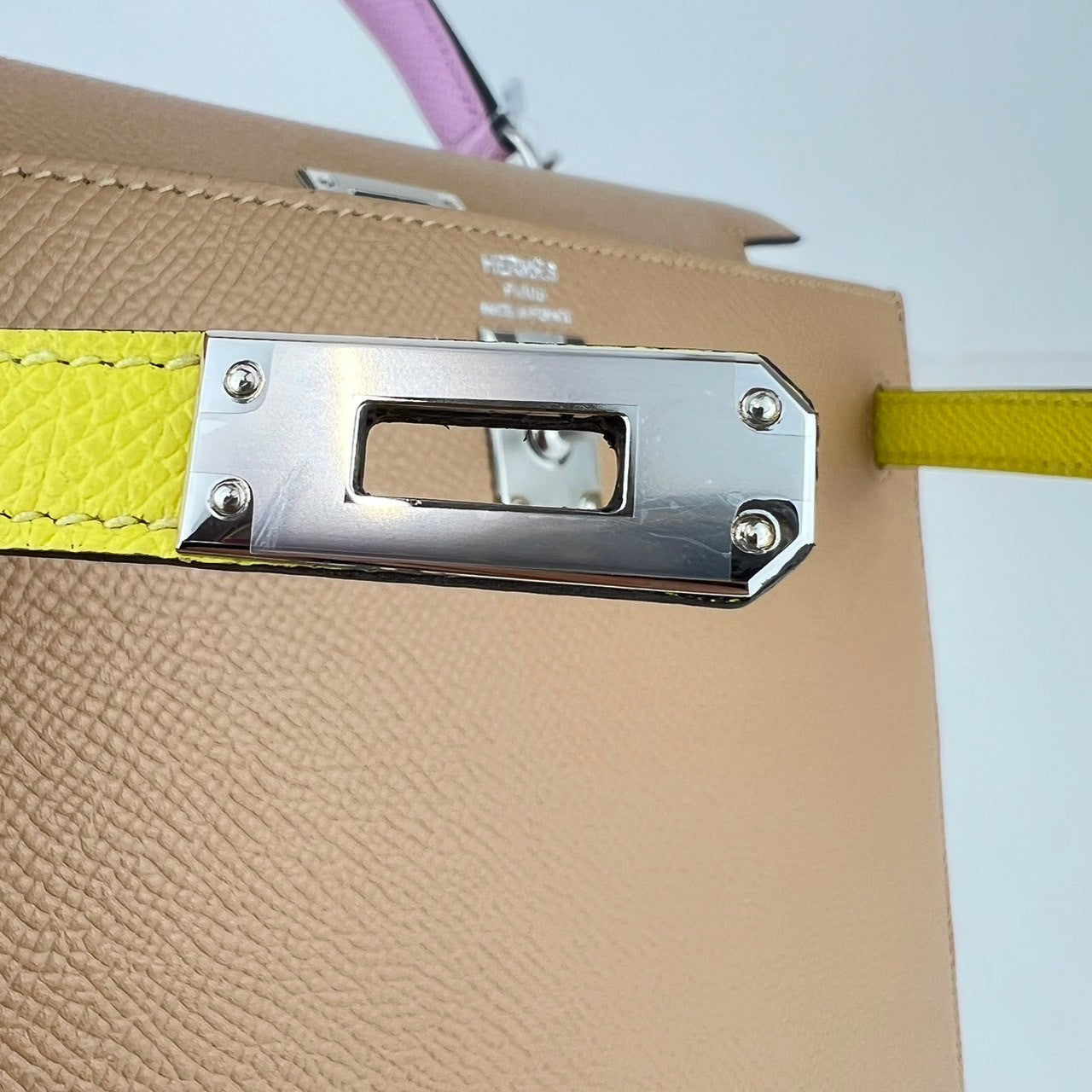 Kelly25 tricolore ケリー25 トリコロール Chai/Lime/Mauve sylvester チャイ/ライム/モーヴシルベストル Epsom エプソン PHW シルバー金具 B刻