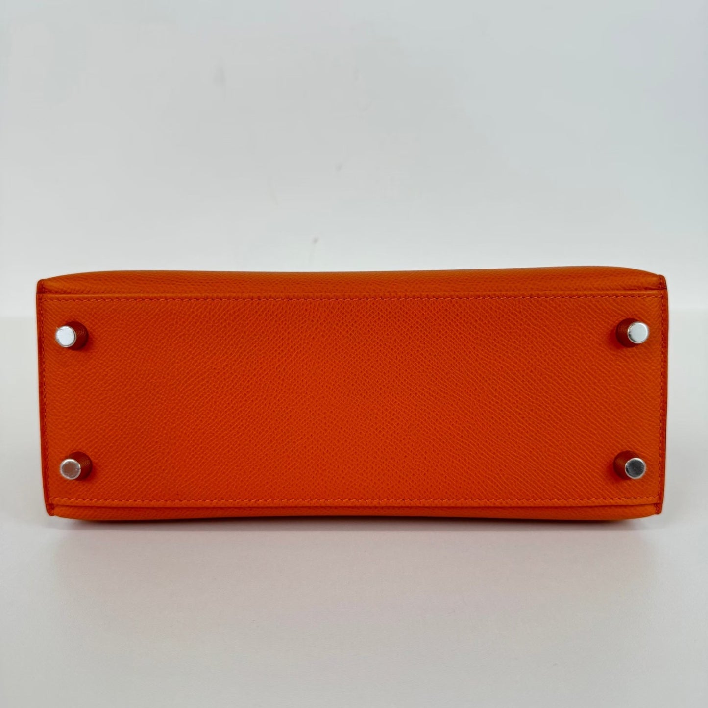 Kelly25 ケリー25 Stamp-W W刻印 Epsom エプソン Orange オレンジ PHW シルバー金具