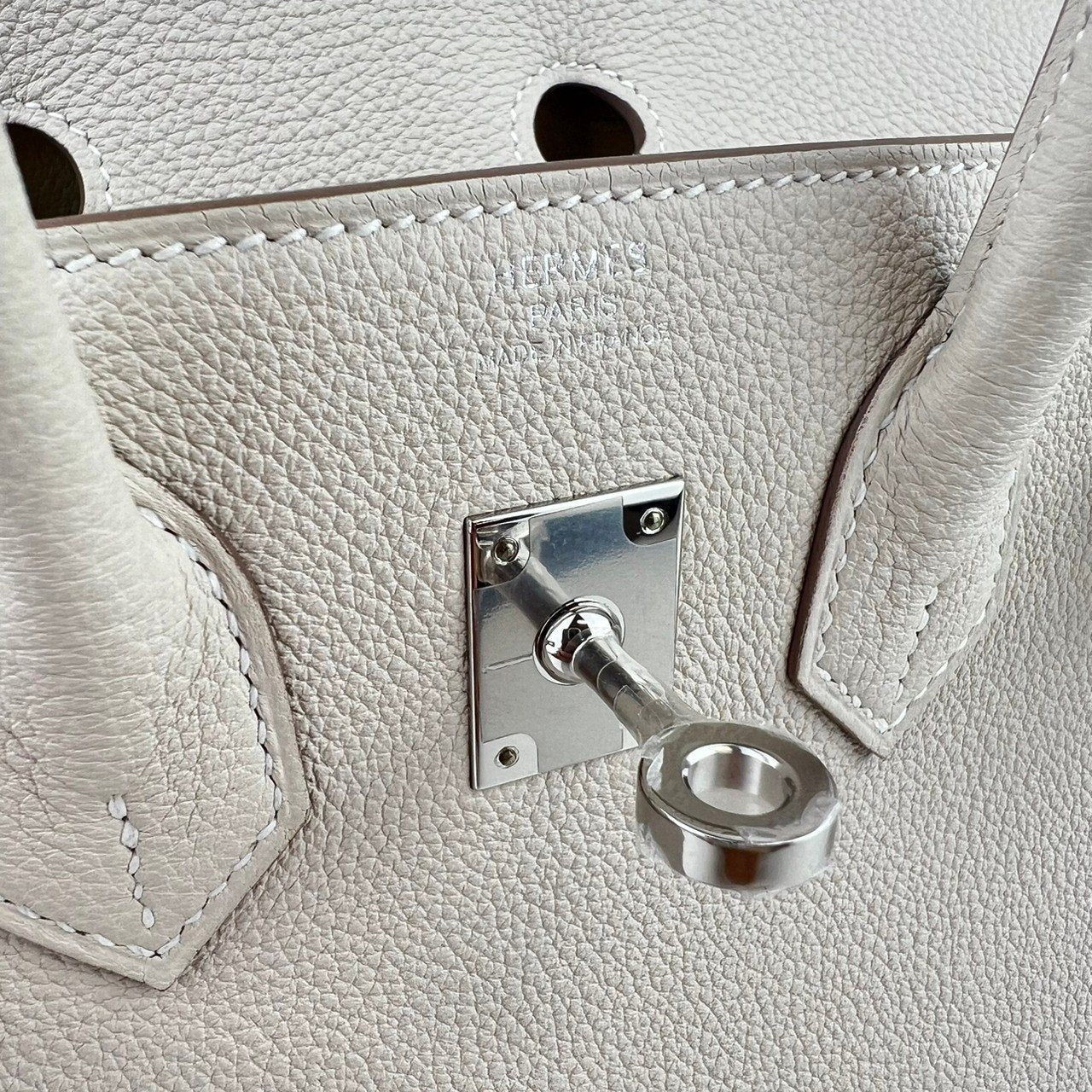 Birkin25 バーキン25 Craie クレ Togo トゴ PHW シルバー金具 Stamp-W W刻印