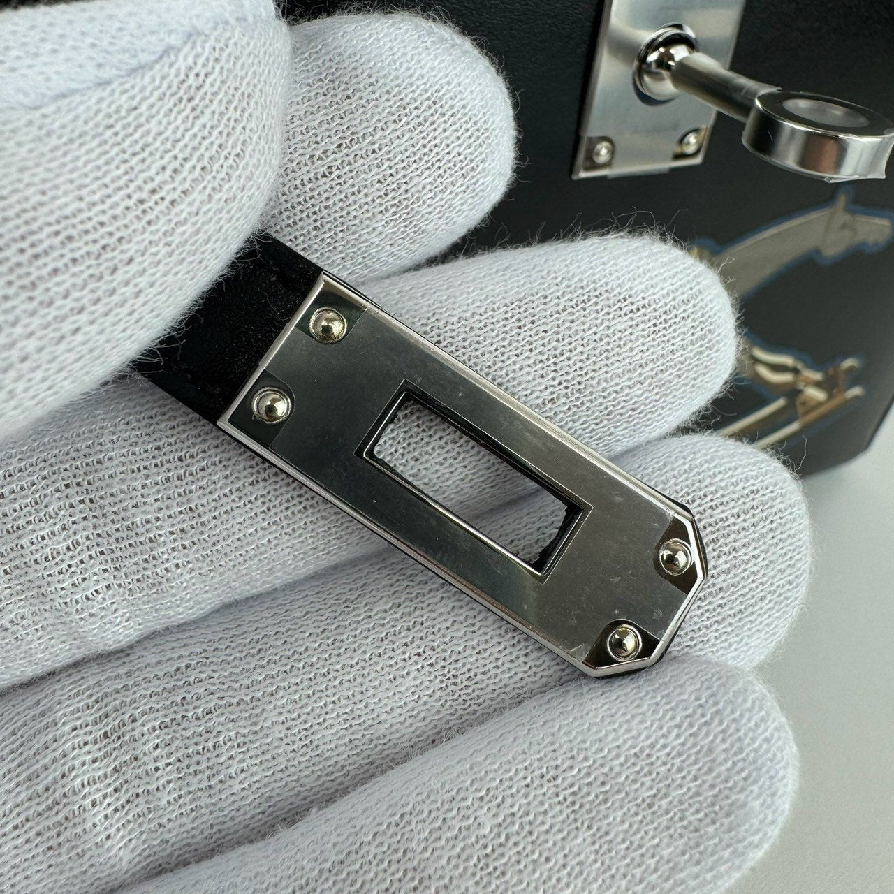 Mini kelly cheval de bois ミニケリー シュヴァル・ド・ボワ Black ブラック Tadelakt タデラクト PHW シルバー金具 Stamp-W W刻印