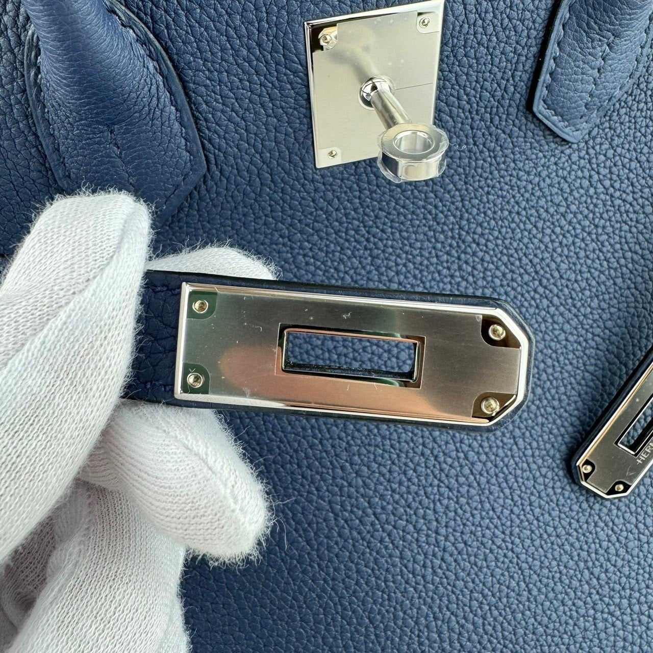 HERMES エルメス Birkin35 バーキン35 Blue navy ブルーネイビー PHW シルバー金具 Togo トゴ Stamp-B B刻印