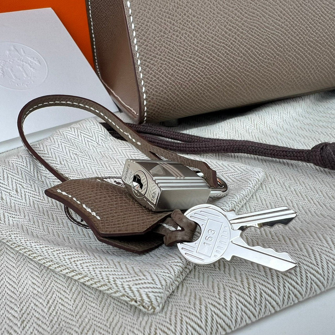 新品未使用 B刻 HERMES エルメス Birkin30 Sellier バーキン30セリエ Etoupe エトープ PHW シルバー金具