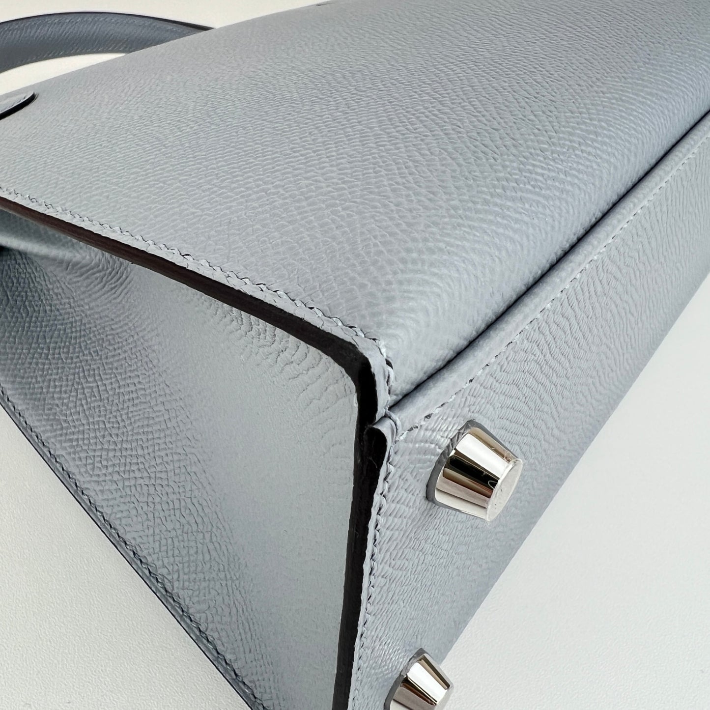 Hermès エルメス Kelly25 ケリー25 Stamp-K K刻印 Epsom エプソン Gris pantian グリパンタン PHW シルバー金具
