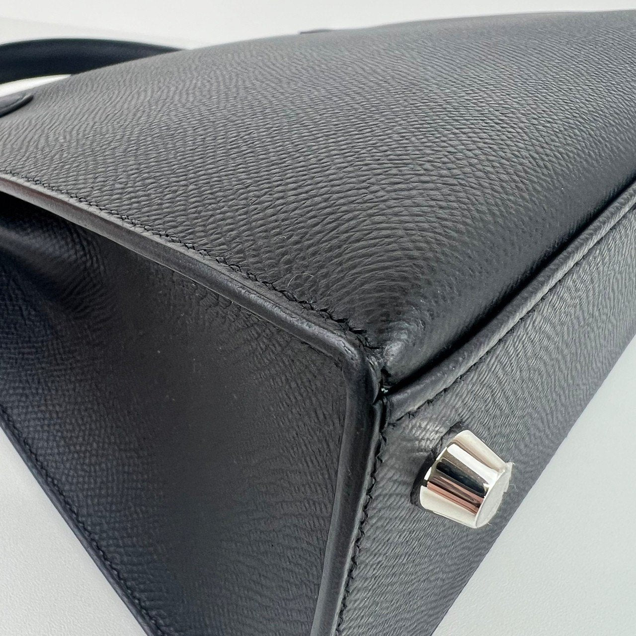 Kelly25 ケリー25 Black ブラック Epsom エプソン PHW シルバー金具 Stamp-W W刻印